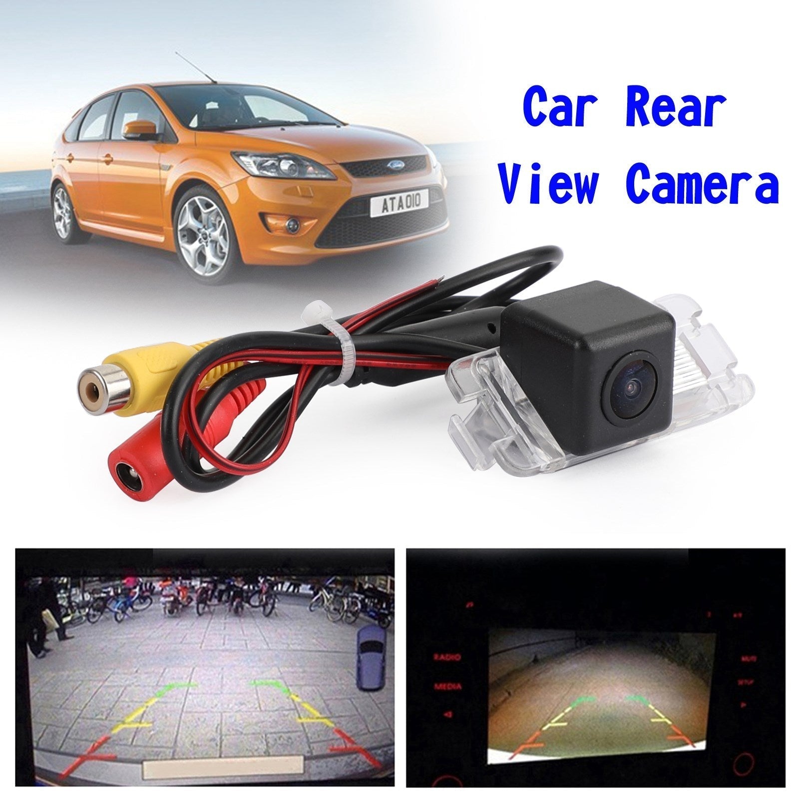 Reverse Backup Camera 170掳 Fit For FORD MONDEO/FIESTA/FOCUS HATCHBACK/S-Max/KUGA
