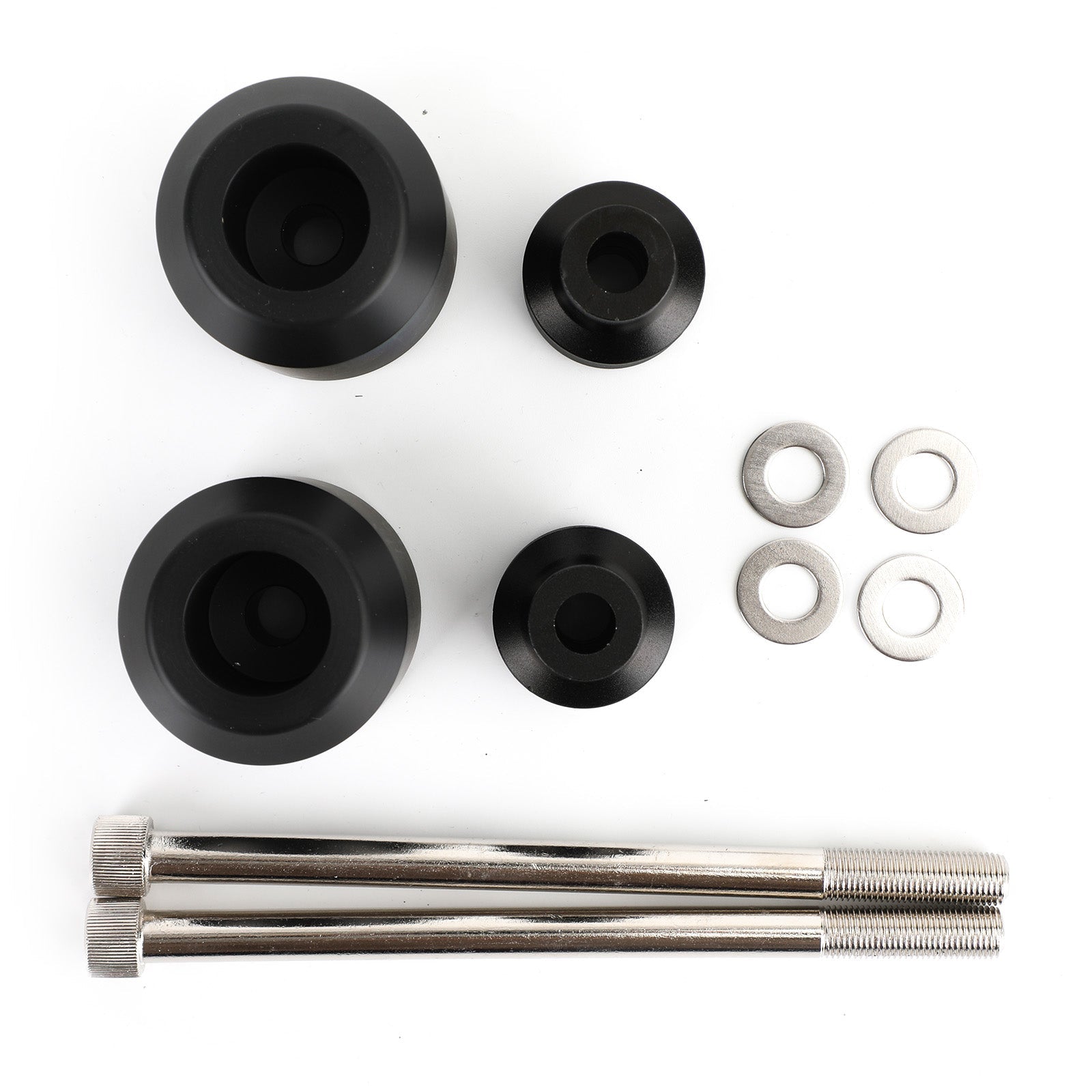 Zwarte anti-crash frame sliders beschermer geschikt voor Yamaha MT07 FZ07 2013-2021 generiek