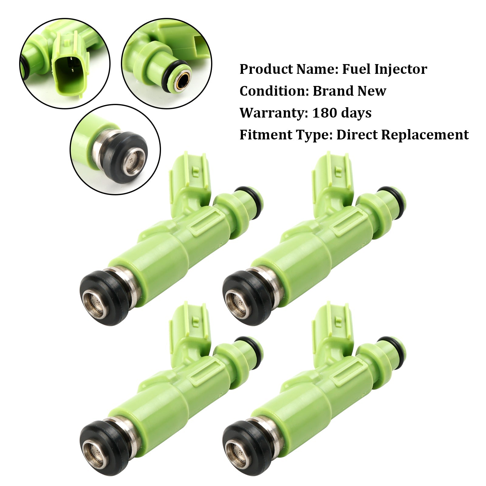 4st bränsleinsprutare 23250-13030 Fit Toyota 7K-E-motor 23209-13030