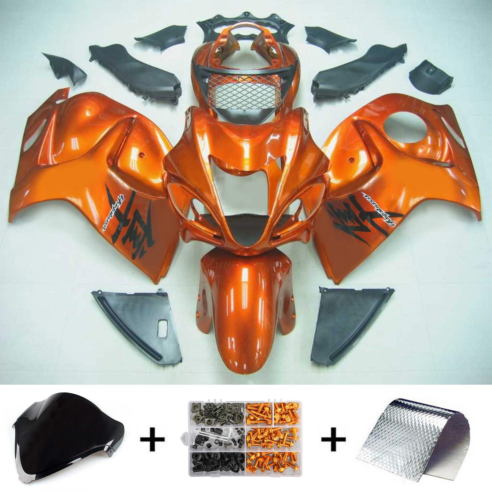 2008-2020 SUZUKI HAYABUSA GSX1300 Amotopart vstrekovacia kapotážová súprava karosérií PLASTNÉ ABS #101