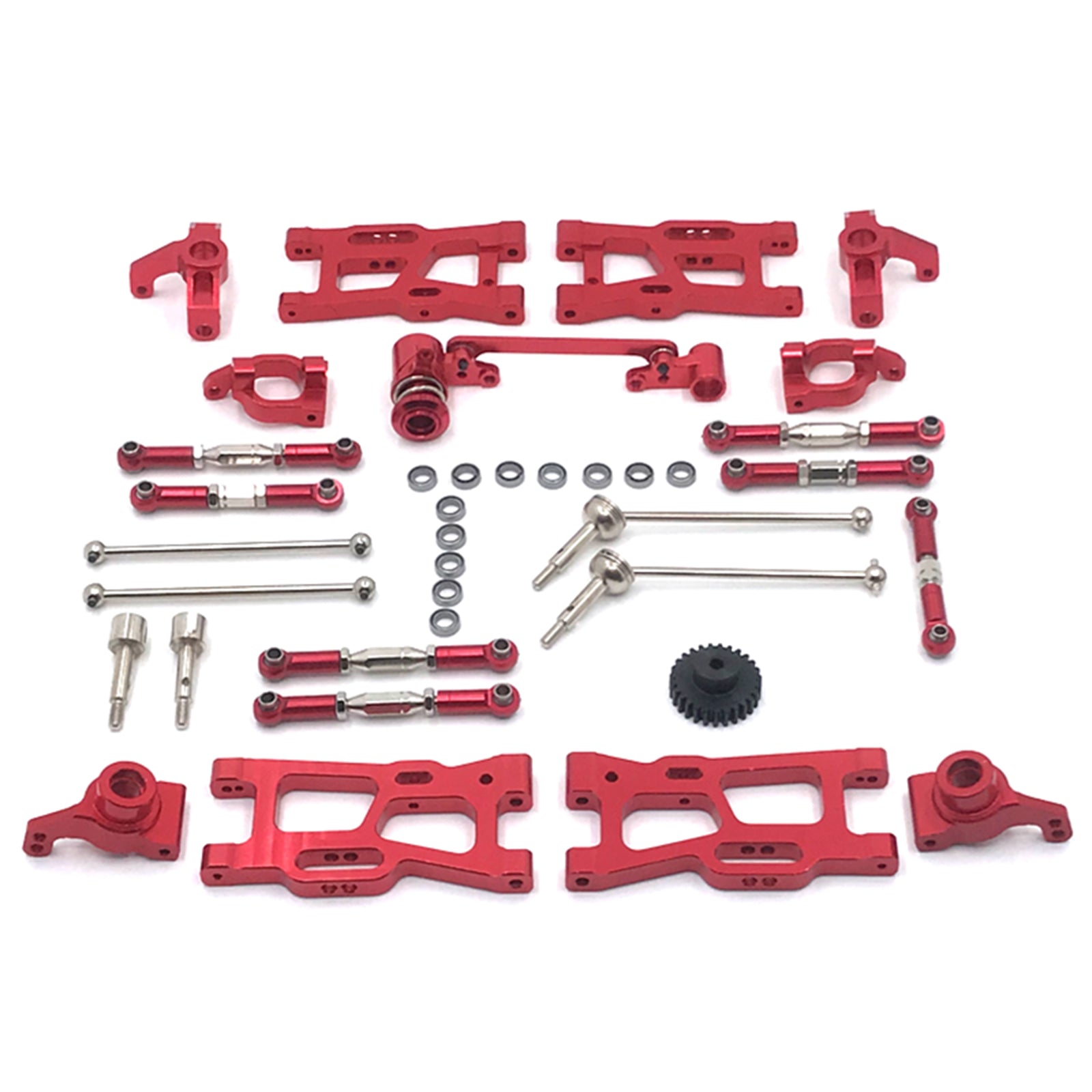 12stuppgraderingar RC Parts Kit för WLTOYS 144001 144002 124016 124017 124018 124019