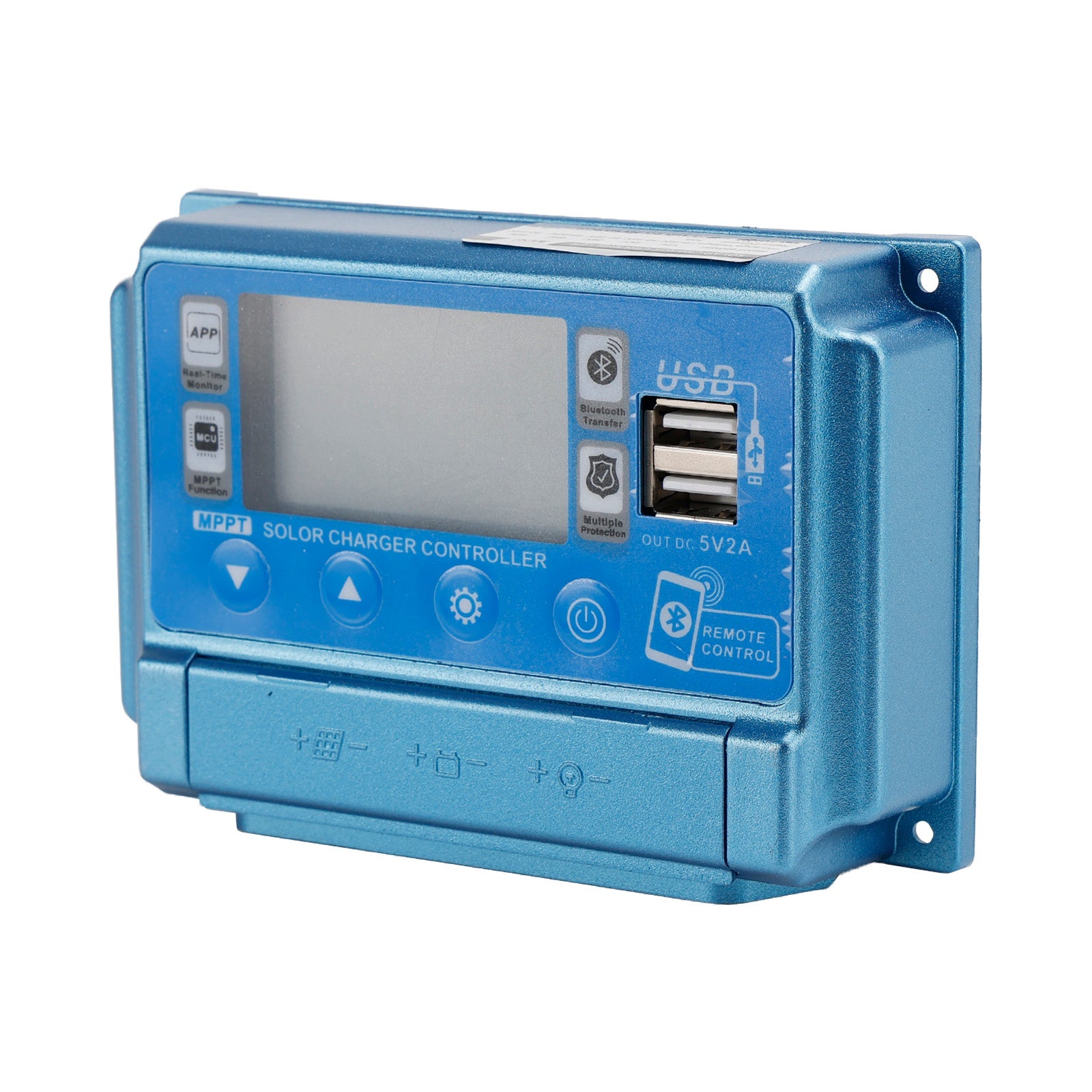 30A/40A/50A/60A MPPT Bluetooth APP contrôleur de Charge solaire chargeur 12V-60V or