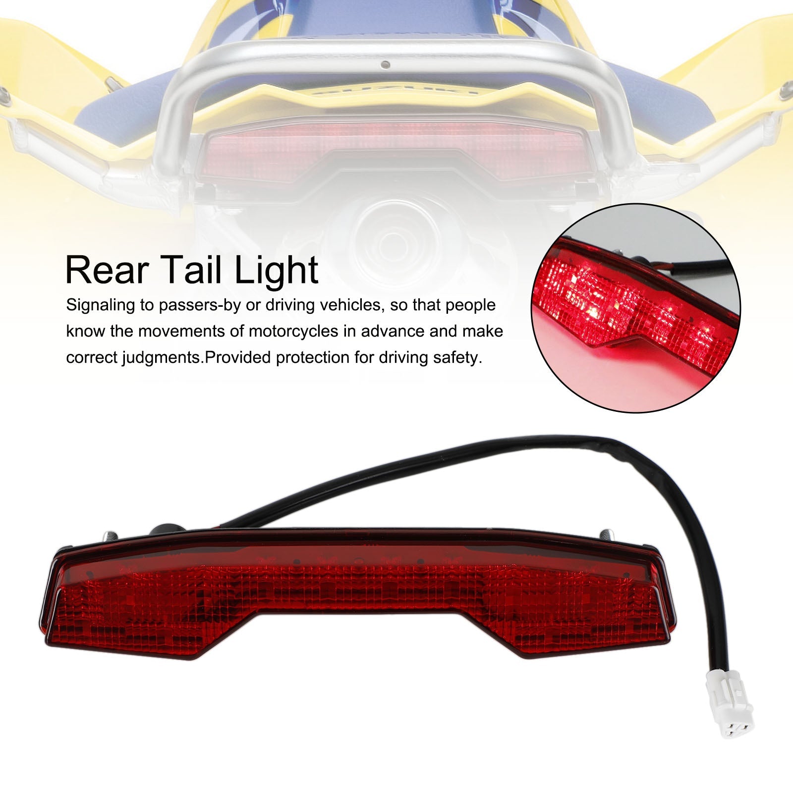 Suzuki LTR450 LTR-450 2006-2009 Quadracer LED Brake Light TAILLight bakre