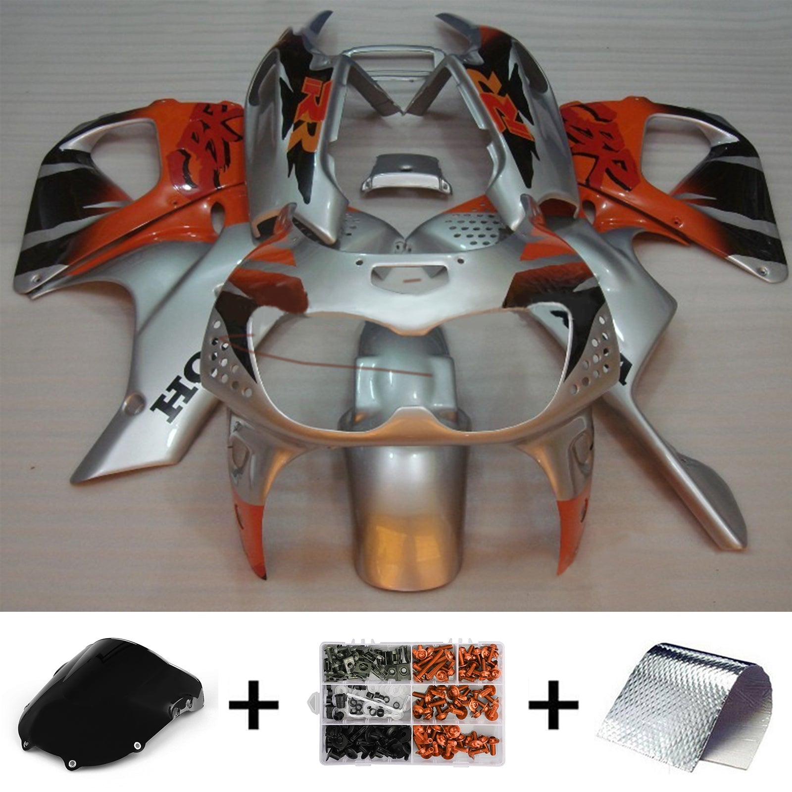 1992-1993 Honda CBR900RR 893 Amotopart Injection Fairing Kit Bodywork Plastic ABS #111