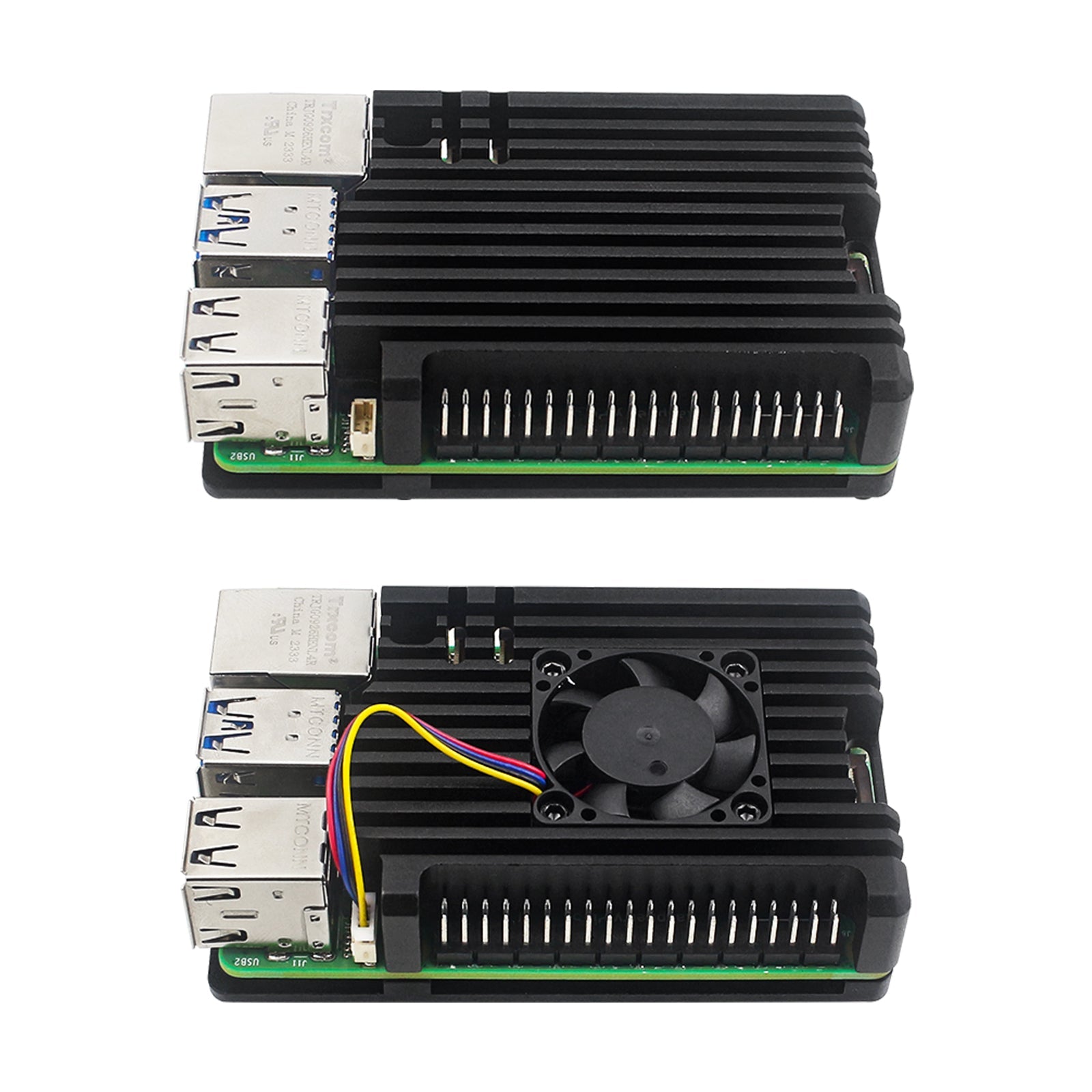 Metal Casing Raspberry Pi5 Resfriamento passivo Alumínio Casting Opcional Refrigere