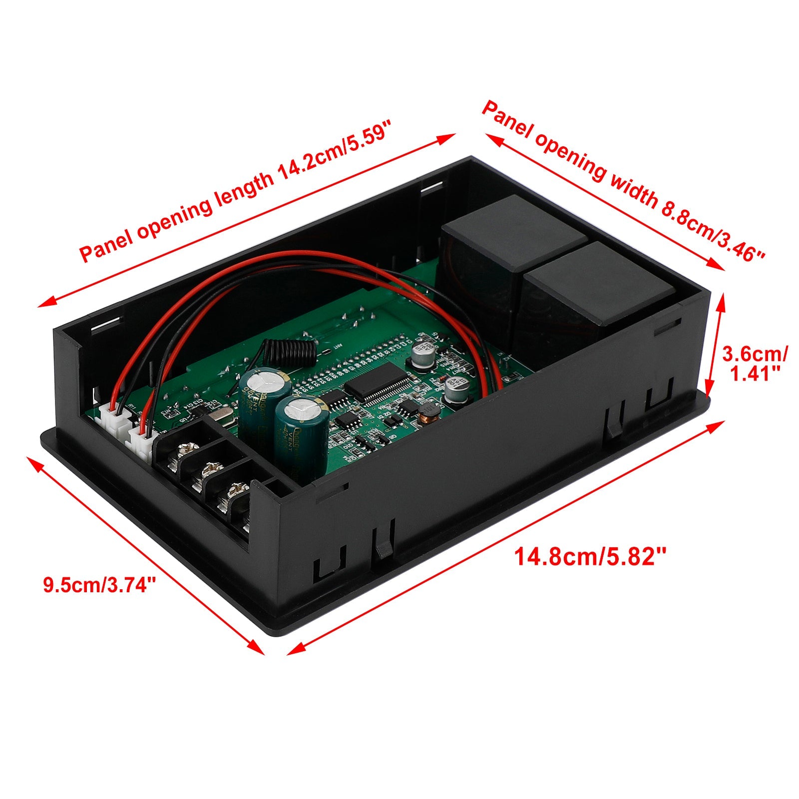 Hastighetskontroller PWM DC Motor Timing Reversible Remote Control LCD Display 60A