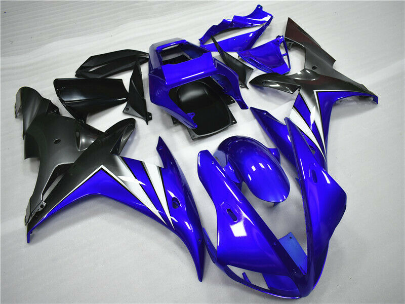Kit de carénage en plastique d'injection ABS pour Yamaha YZF R1 2002-2003 bleu brillant générique