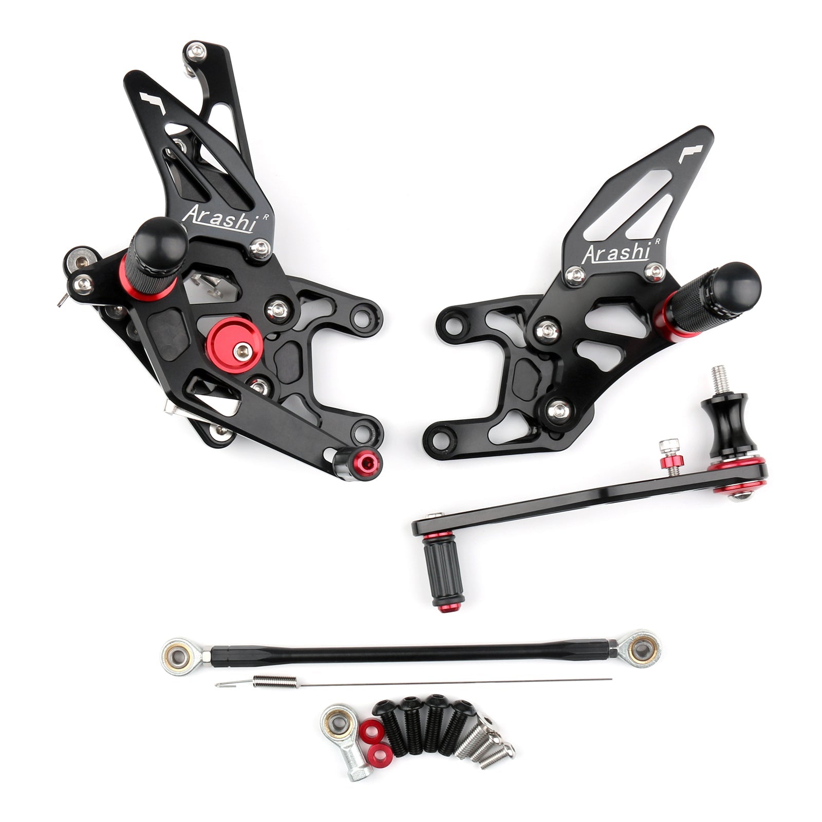 Rearset Foot Pugs Bakre sett fotstøtte for Honda CBR1000 CBR 1000 2012-2018 Generisk