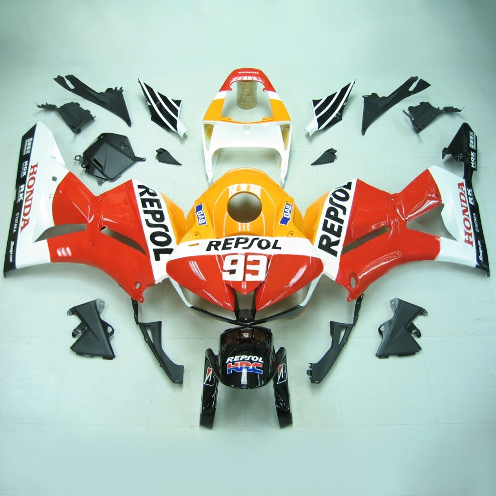2013-2023 Honda CBR600RR F5 vstrekovanie Kit karoséria Plast ABS #101