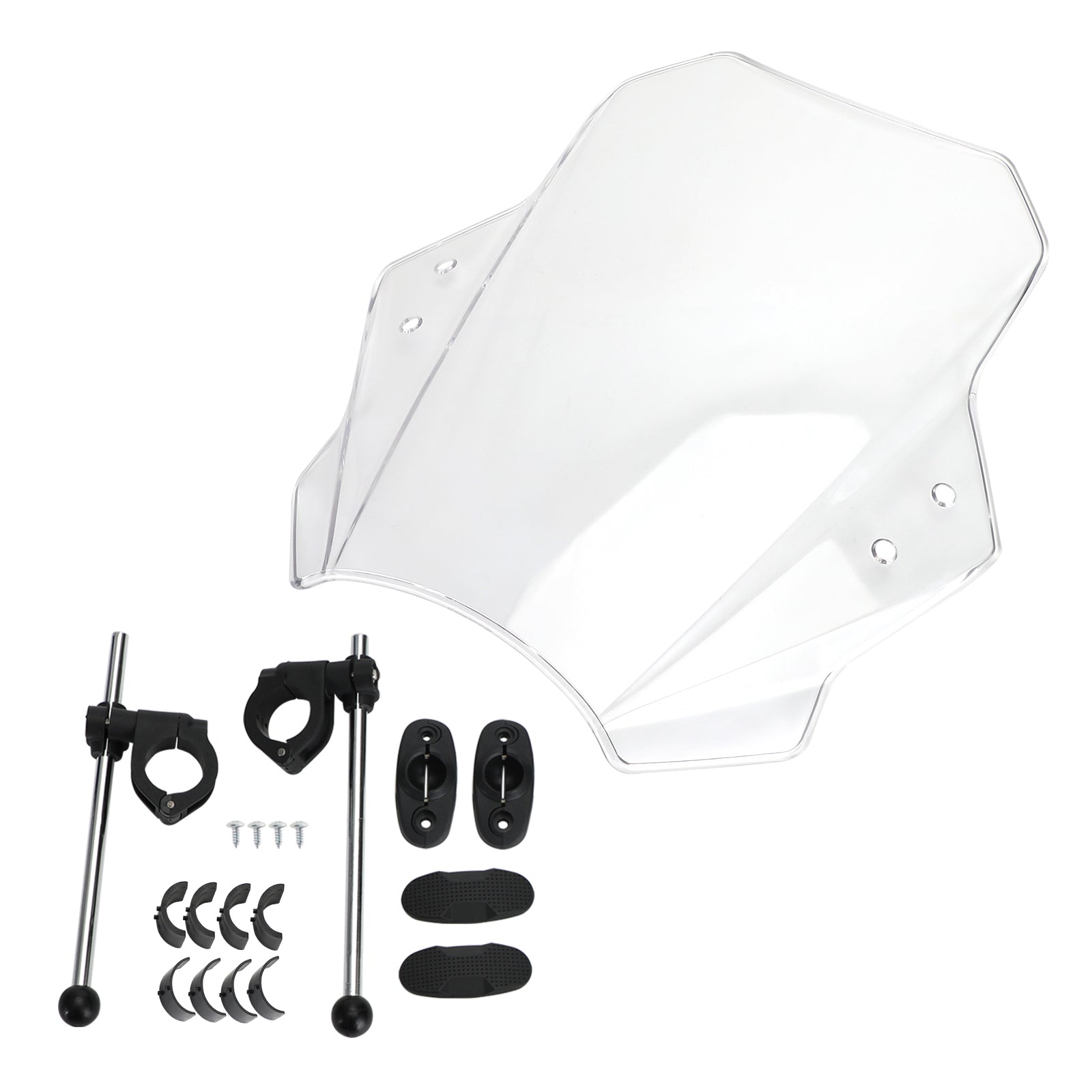 Parabrisas Universal para motocicleta, parabrisas ajustable, manillar de 22MM, 25MM y 28MM