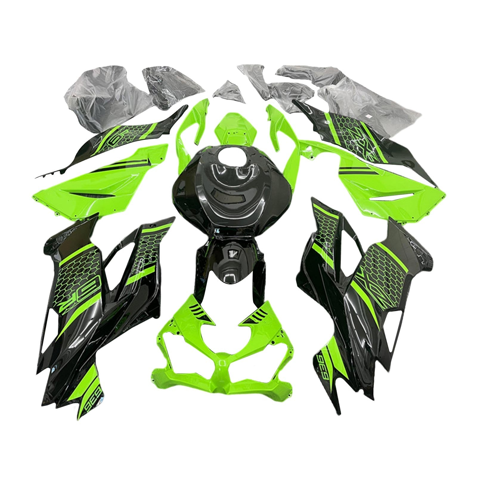 2019-2023 kawasaki zx6r kit de carénage kit de carrosserie en plastique