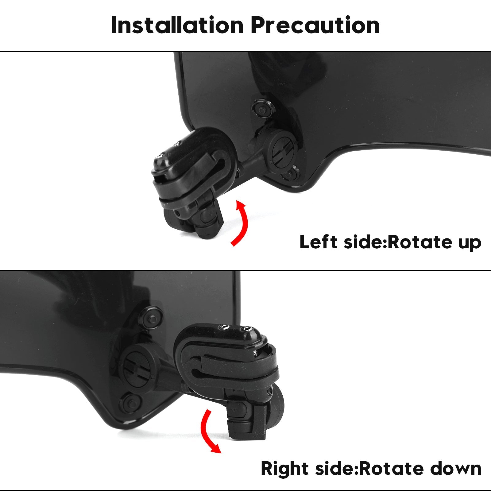 Extension de pare-brise à Clip réglable pour moto, déflecteur de vent