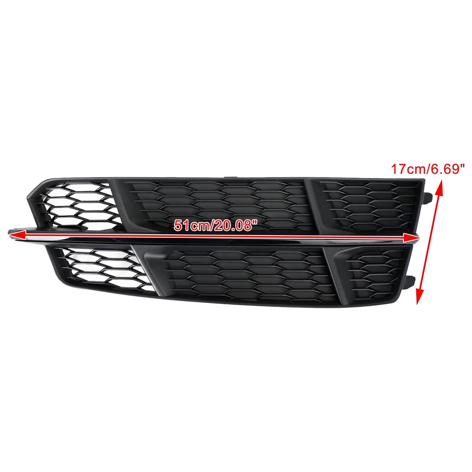 2016-2018 Audi A6 C7 S-Line Front Bumper Lower Grille Grill Matt Black