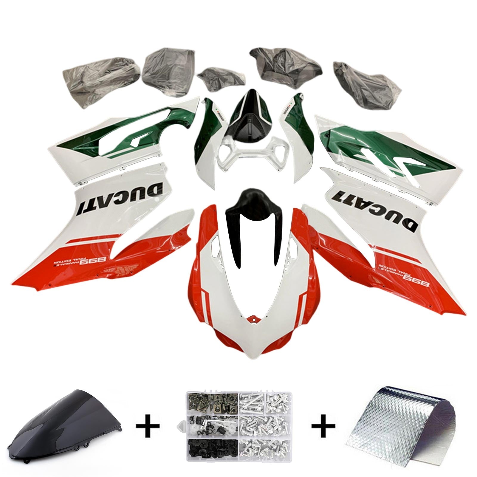2012-2015 Ducati 1199 899 Súprava na vstrekovanie kapotáže Bodywork plast#121