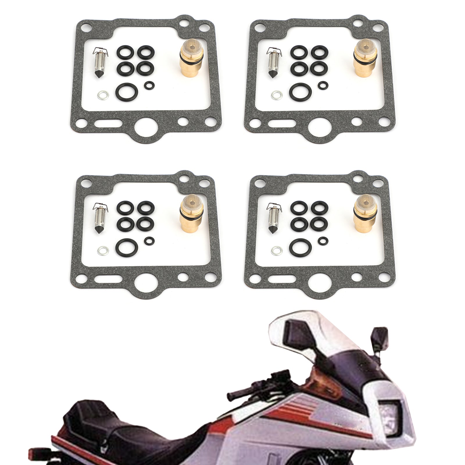 Kit de réparation de carburateur, 4 ensembles, pour Yamaha XJ700 Maxim X 700 XJ750 FJ1100 FJ1200 générique