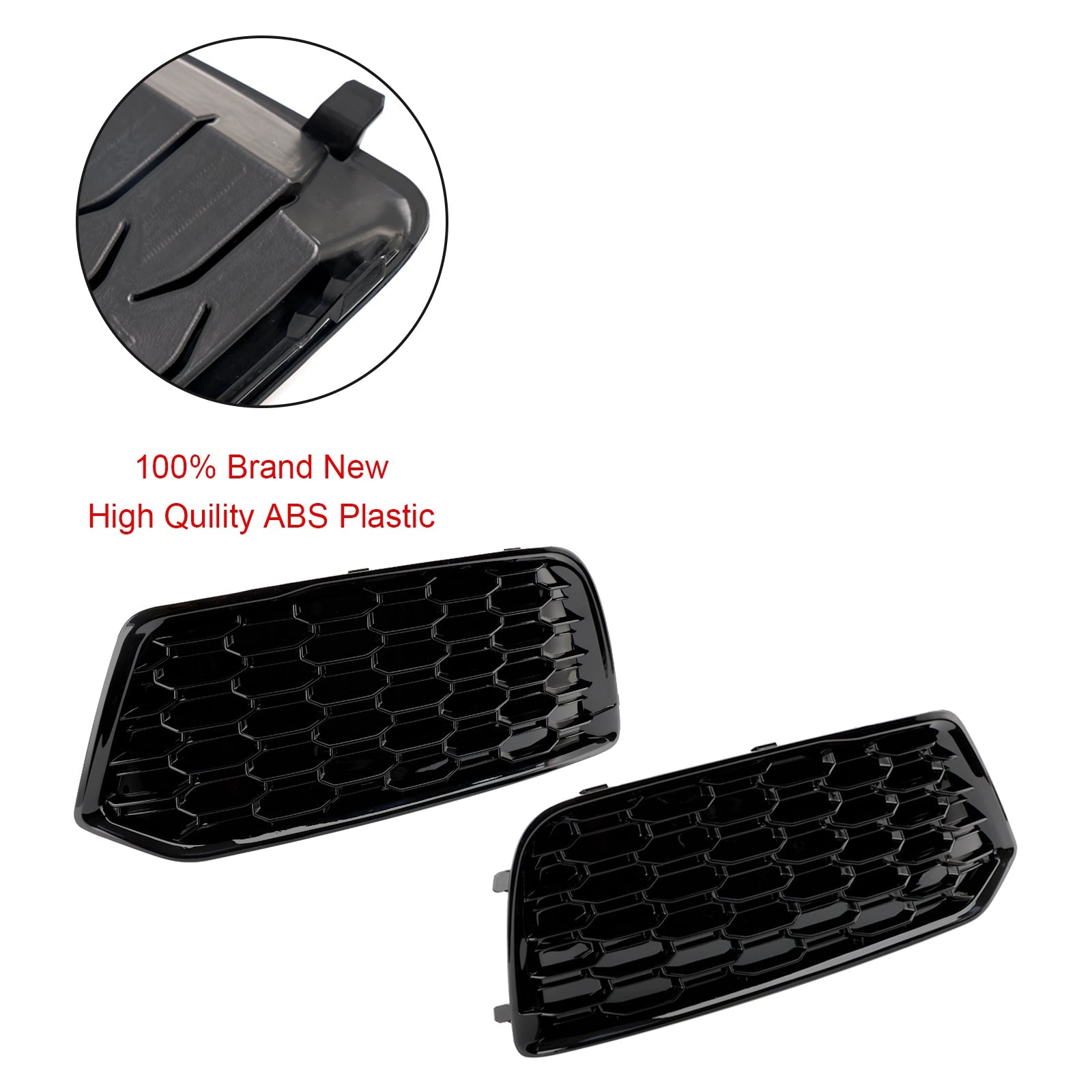 Audi Q5 2018-2022 Mesh 2st Front Bumper Cover Grille Grill Bezel Insert