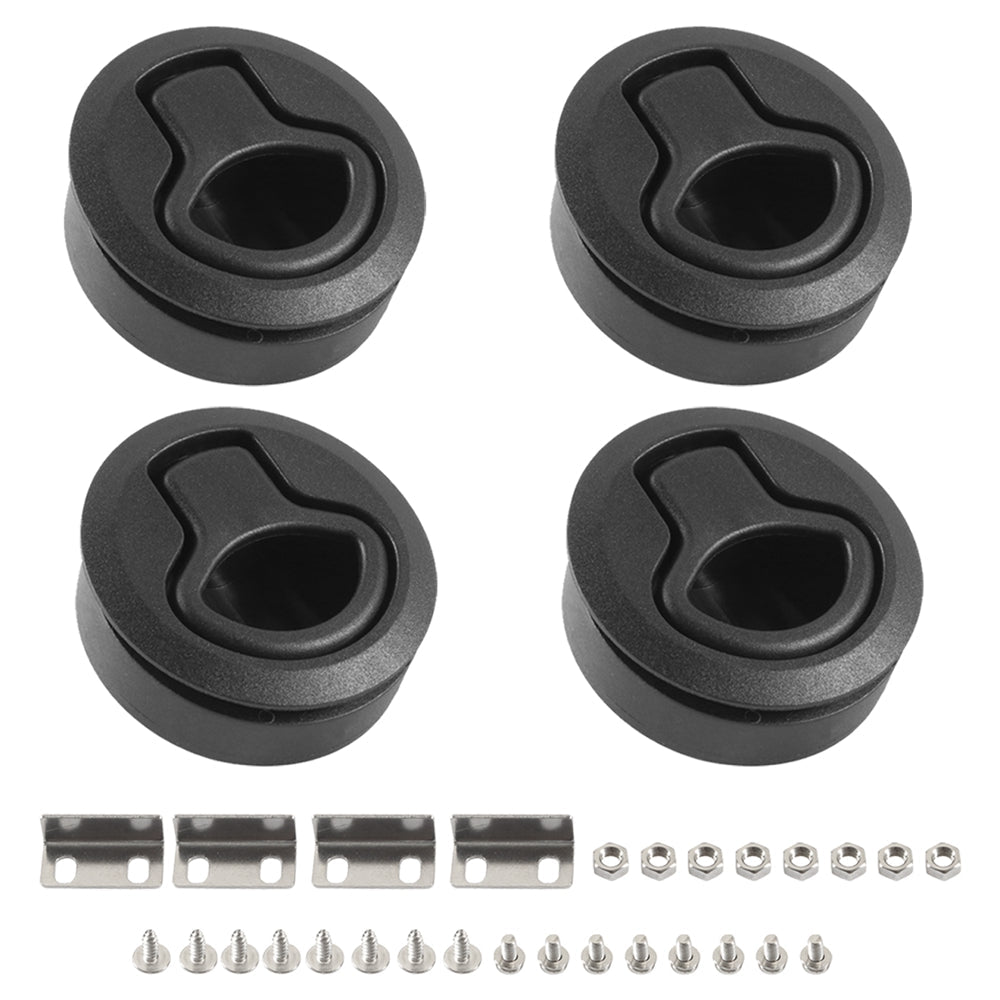 4 脳 RV Båtdør Bytt Slam Latch Hatch 2" Rund trekklås for dekk 1/2"