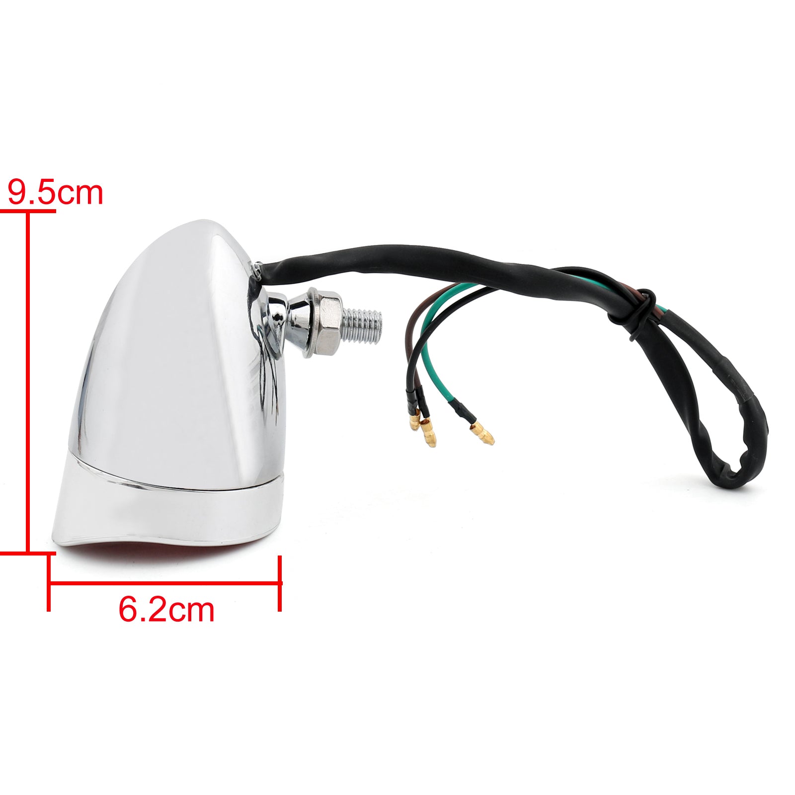 Universal Motorcykel bakre registreringsskylt bromsa enstaka bakljus passar Harley generisk