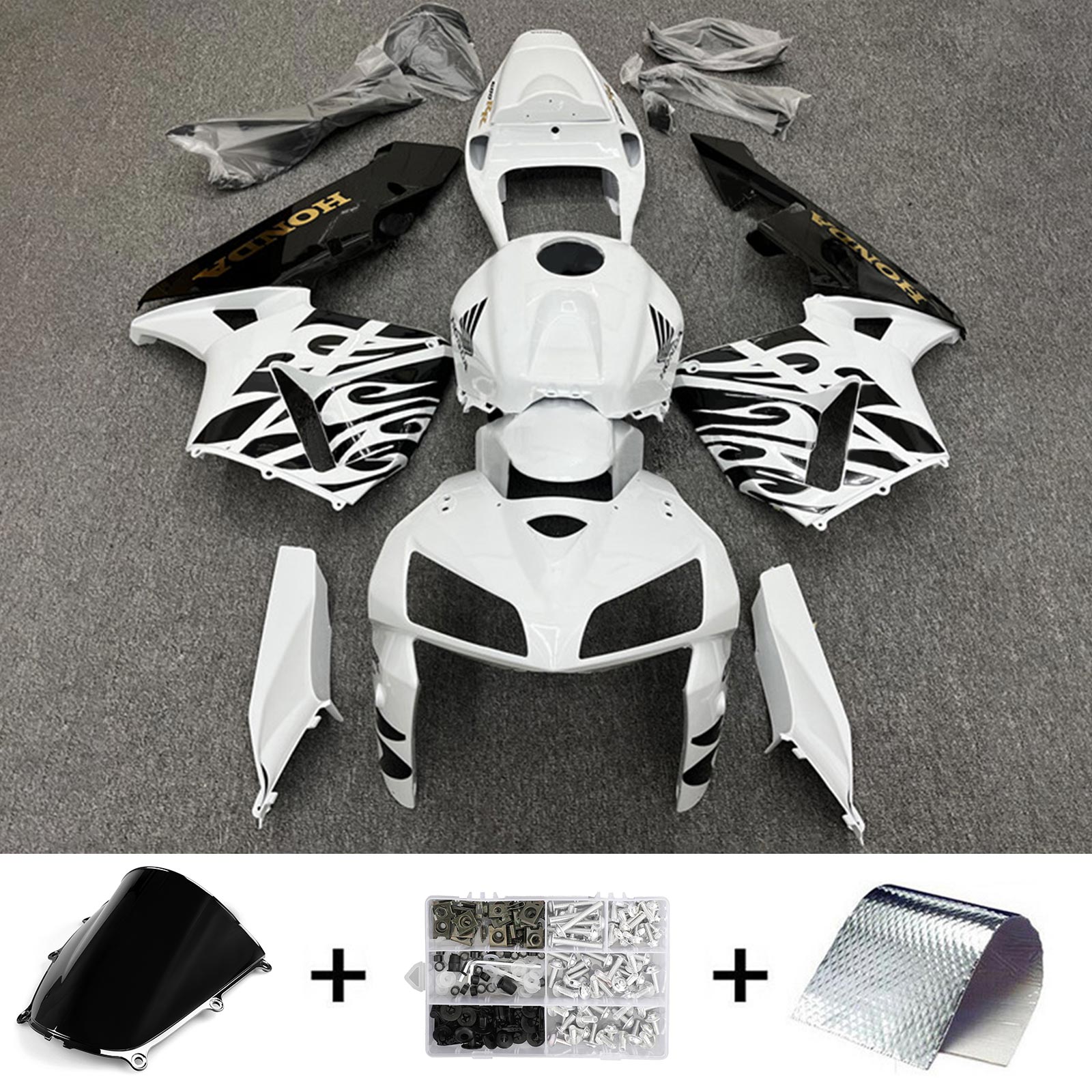 2005-2006 Honda CBR600RR F5 Kit de carénage Kit de carrosserie en plastique Abs