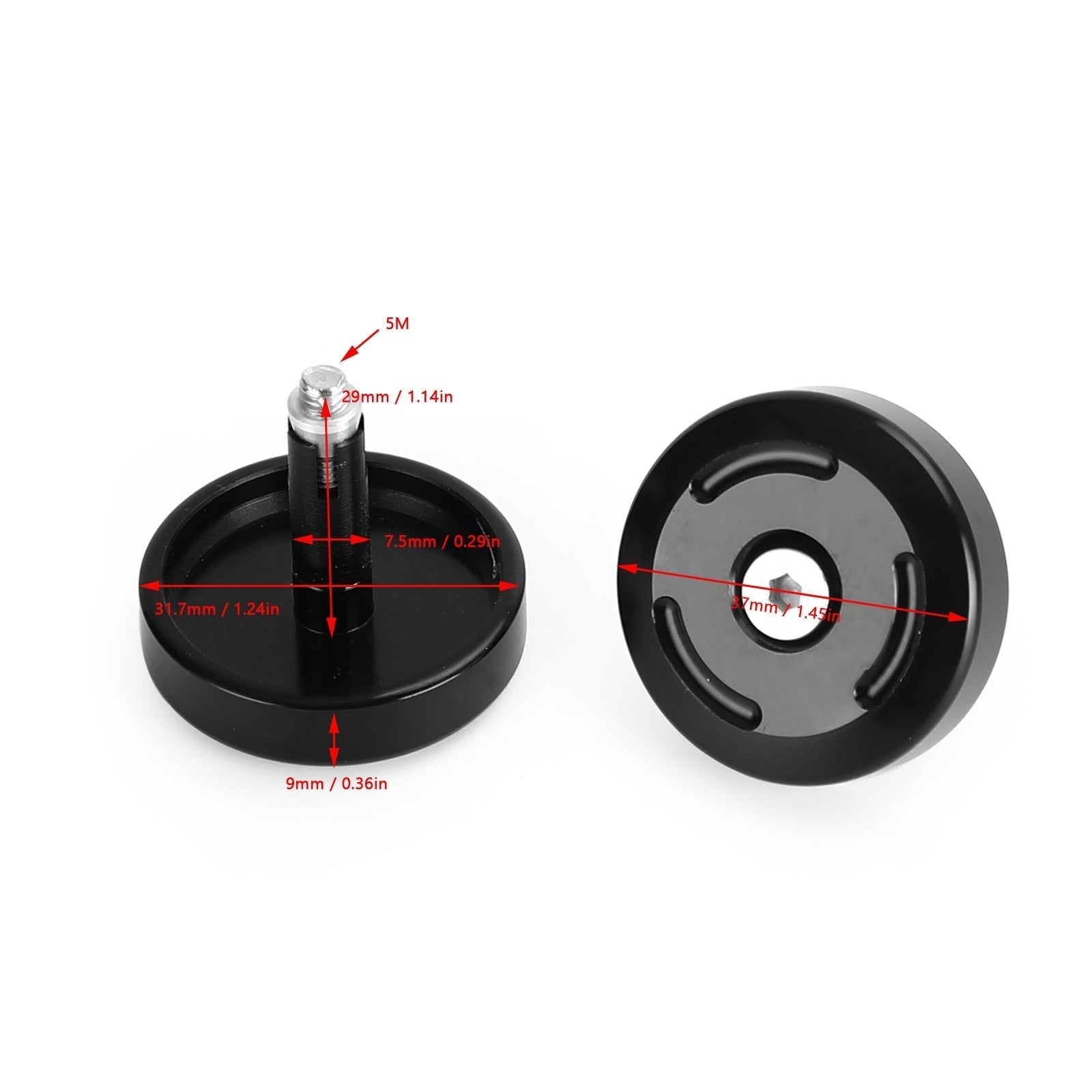 Aluminium Frame Plug Caps Cover Fit for Tiger 800/XCX/XCA/XRX 2011-2018 Black