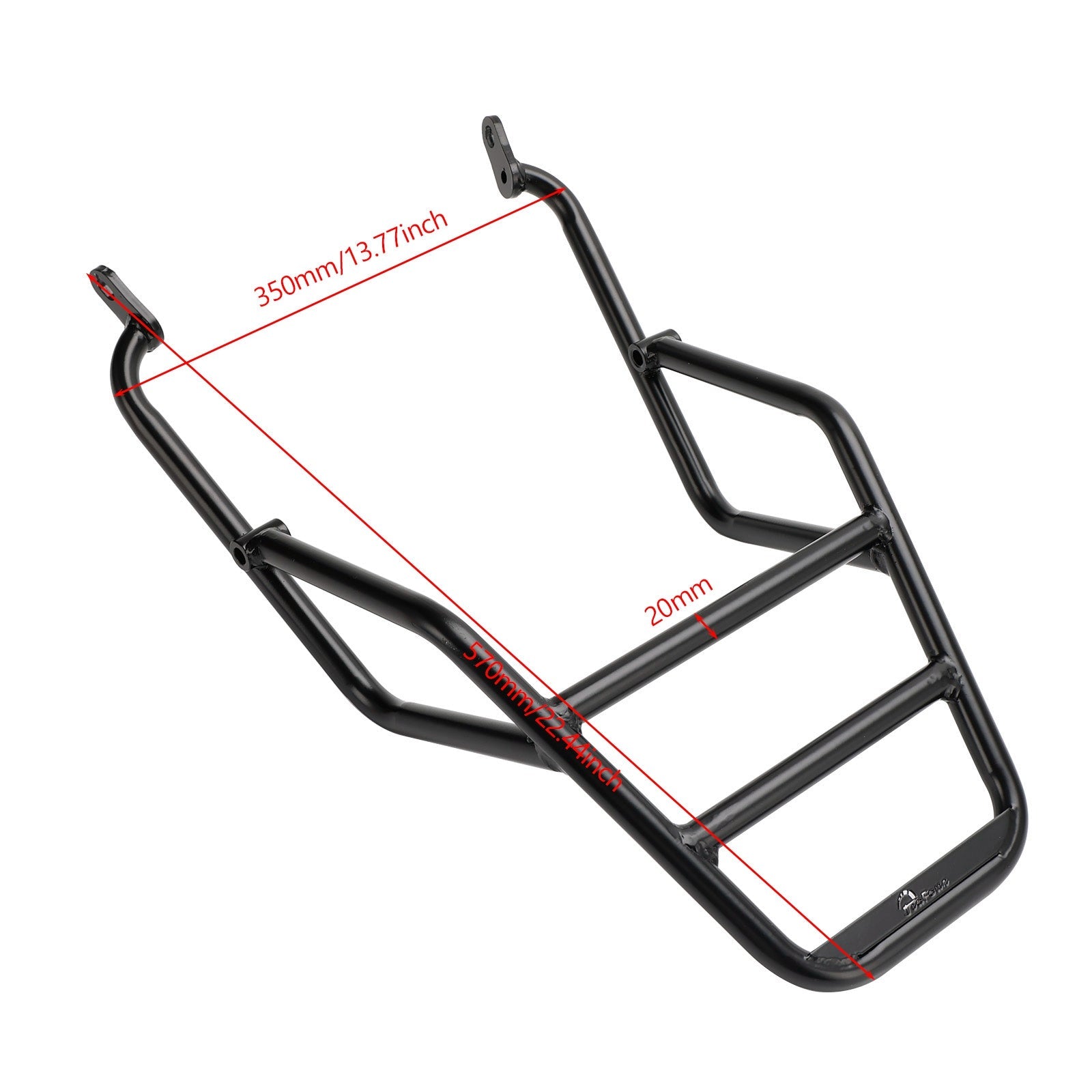 Bakre bagage rack Svart bärare stöd för Honda Hness CB350 GB350/s 2021-2023