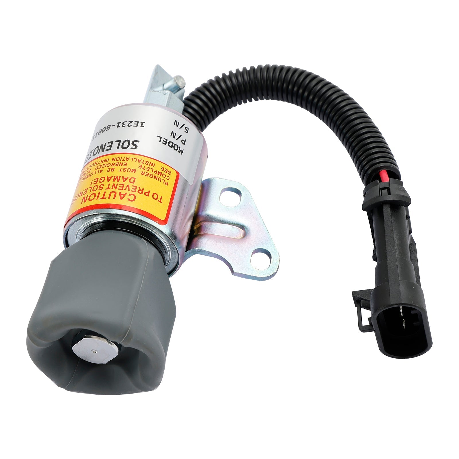 1E231-60011 Solénoïde d'arrêt de carburant pour Kubota V2203 D722 D902 ENGLINE M8200