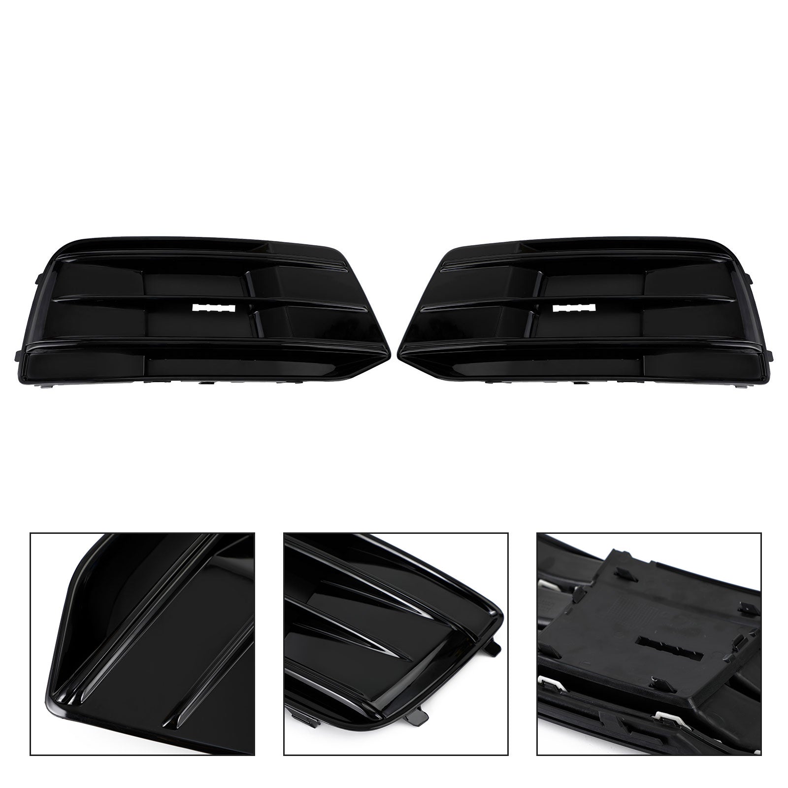 2pcs Audi Q5 2018-2022 Couverture de pare-chocs avant Correau de peinture