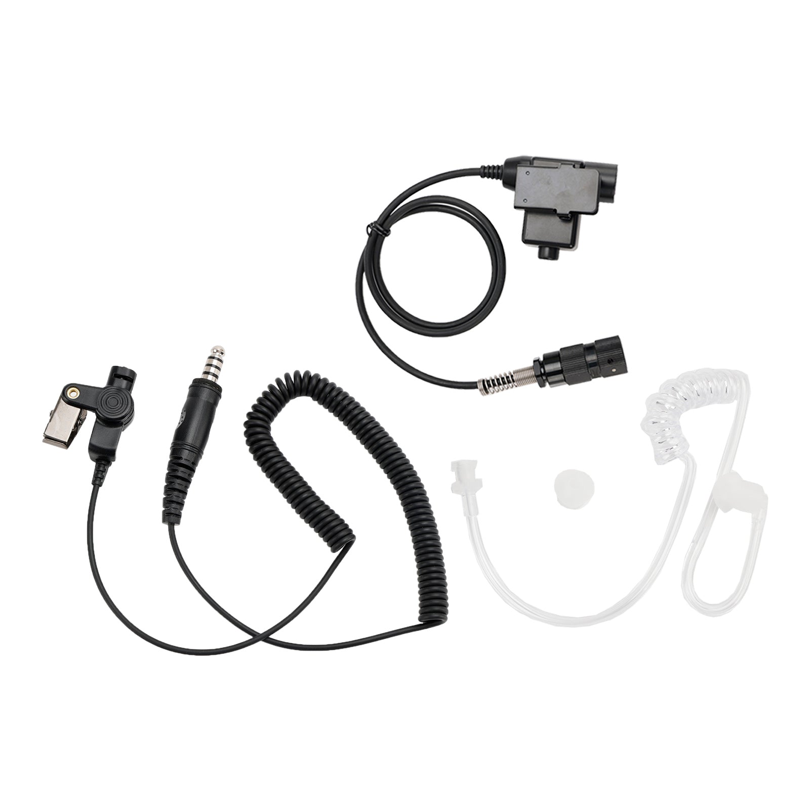 Voor AN/PRC148 PRC152 U329 6-Pin U94 PTT 7.1-A3 Enkele Transparante Buis Headset