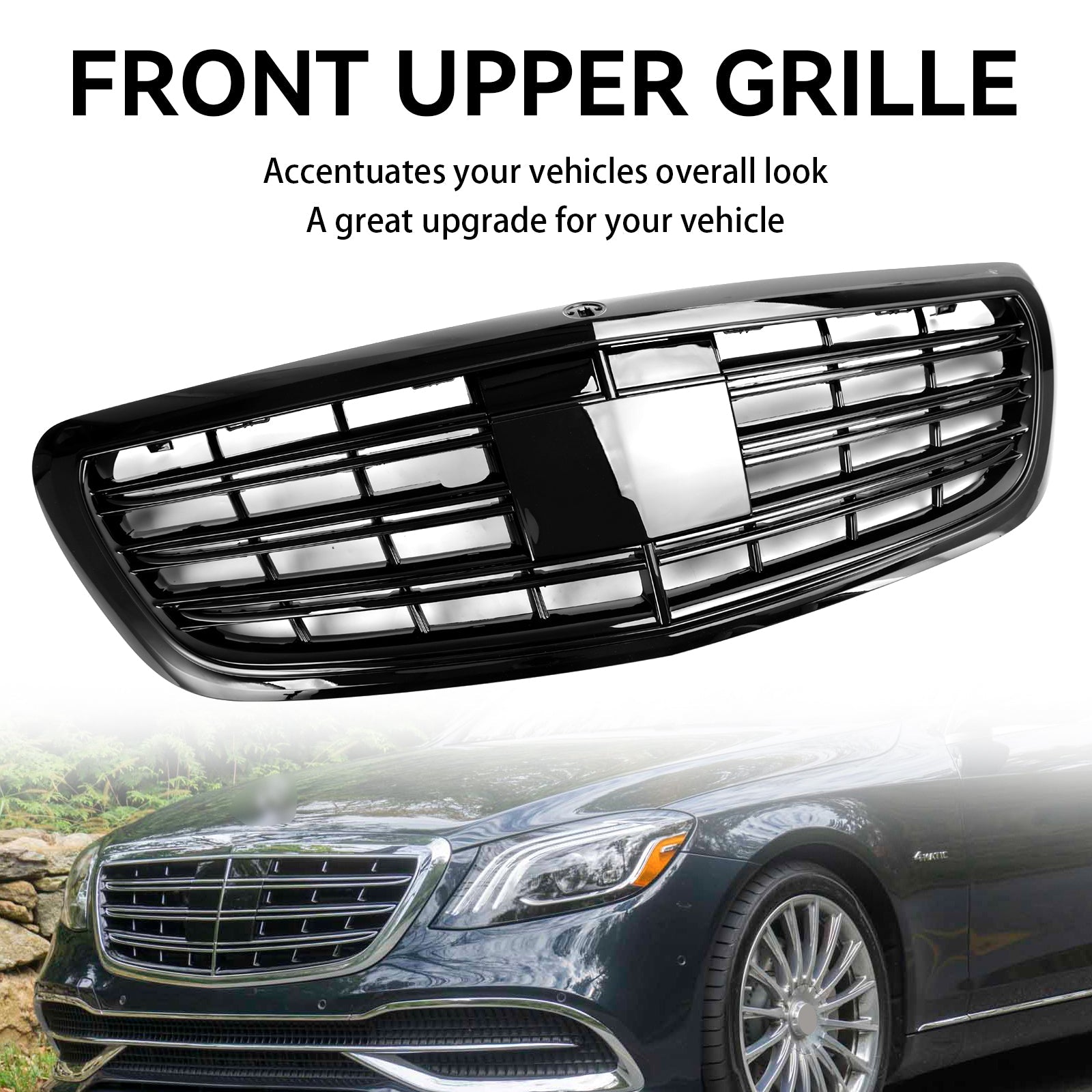 2014-2020 S-klass W222 S500 S550 S600 med ACC Mercedes-Benz frontgrill