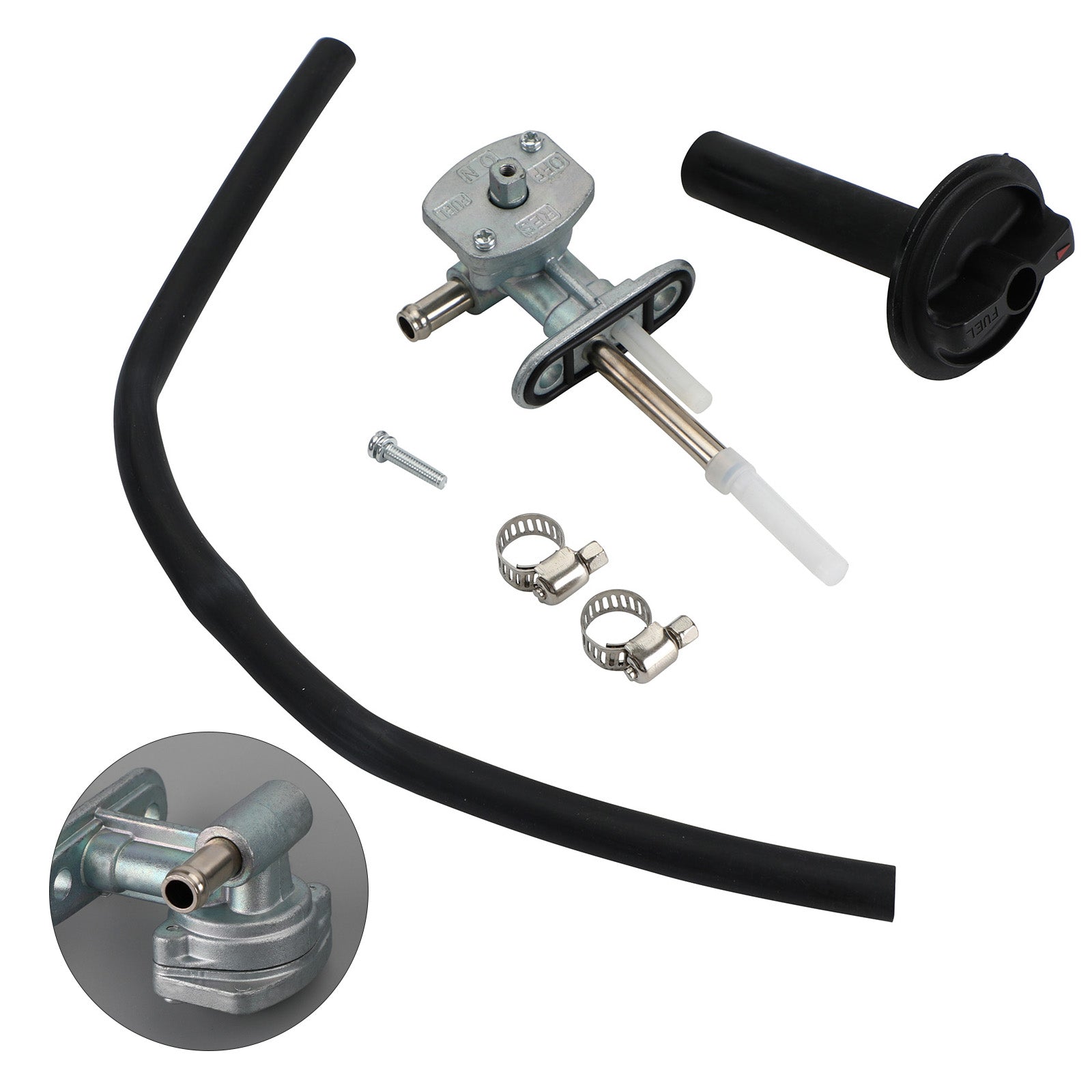 Brandstofklep Petcock & Hendelschroef voor Yamaha Grizzly YFM350 YFM660 5KM-24500-10