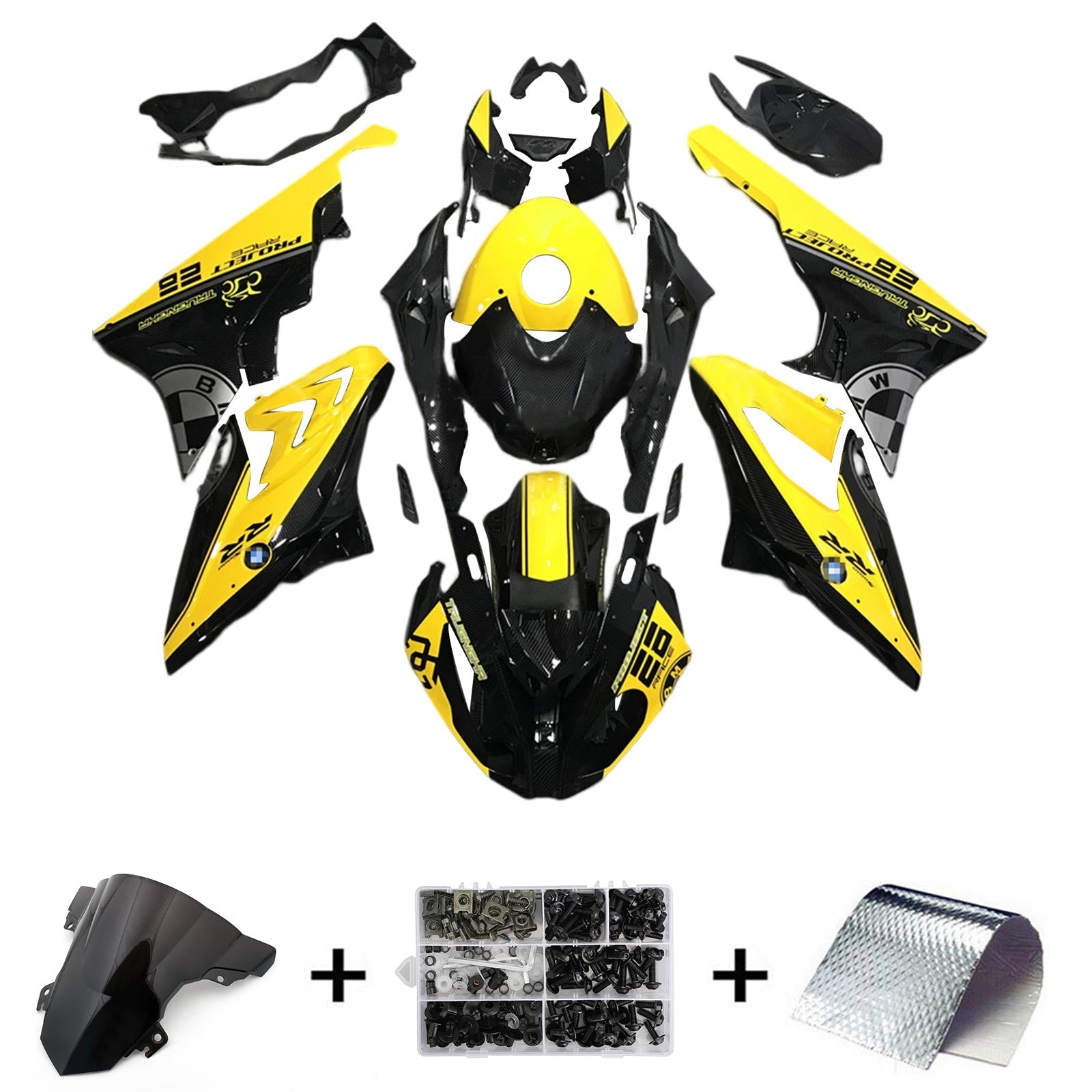 2017-2018 BMW S1000RR Kit de carénage Kit de carrosserie en plastique