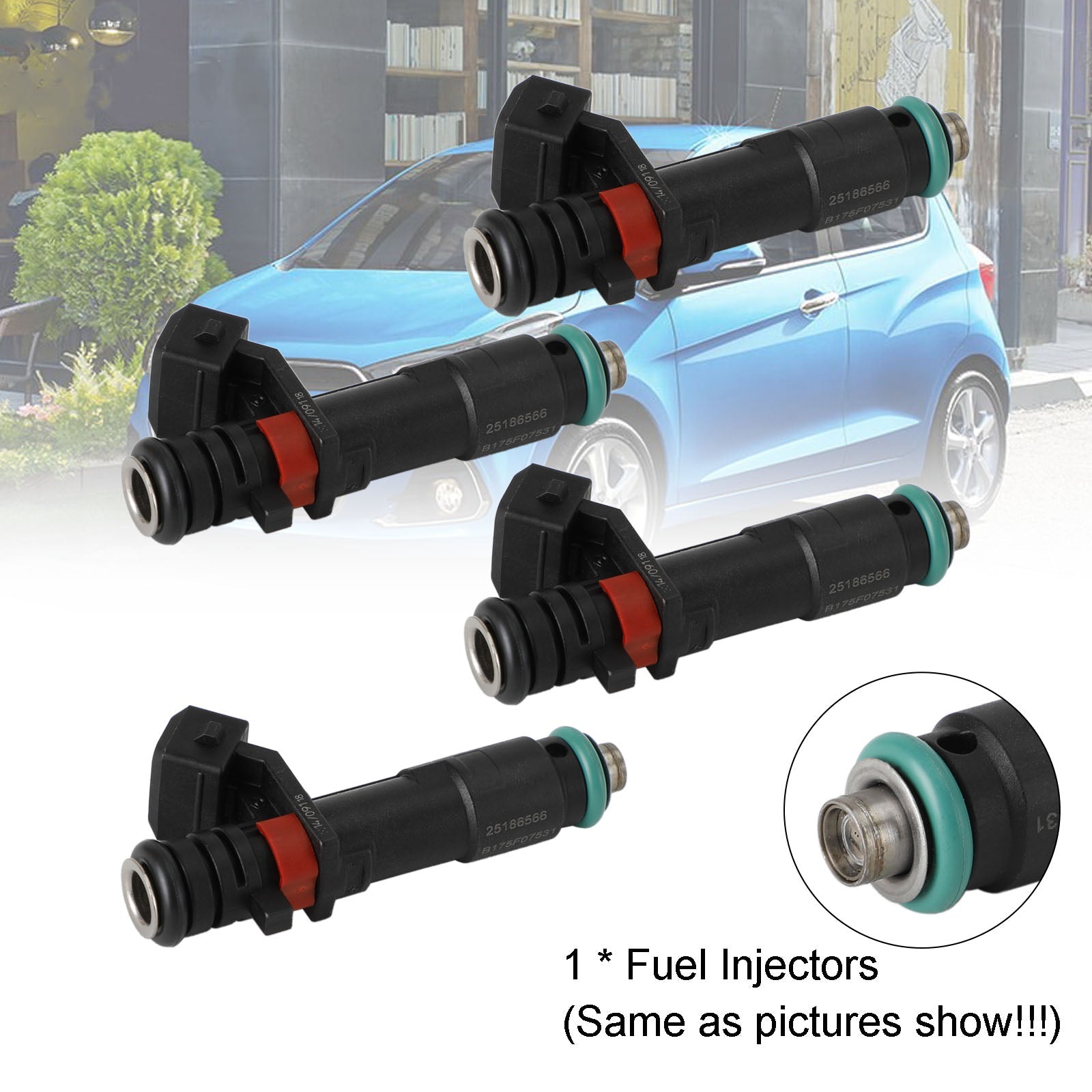 Chevrolet Spark 2011-2015 1,2 l L4 inj675 4ks injektory paliva 96800843