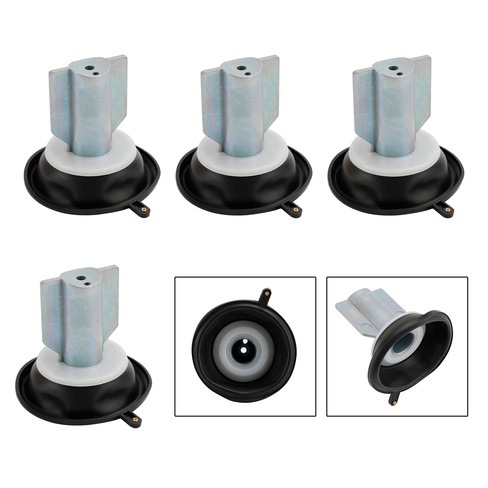 Diafragma de émbolo de carburador 4X apto para Kawasaki PRAIRIE 700 KVF650 KVF700