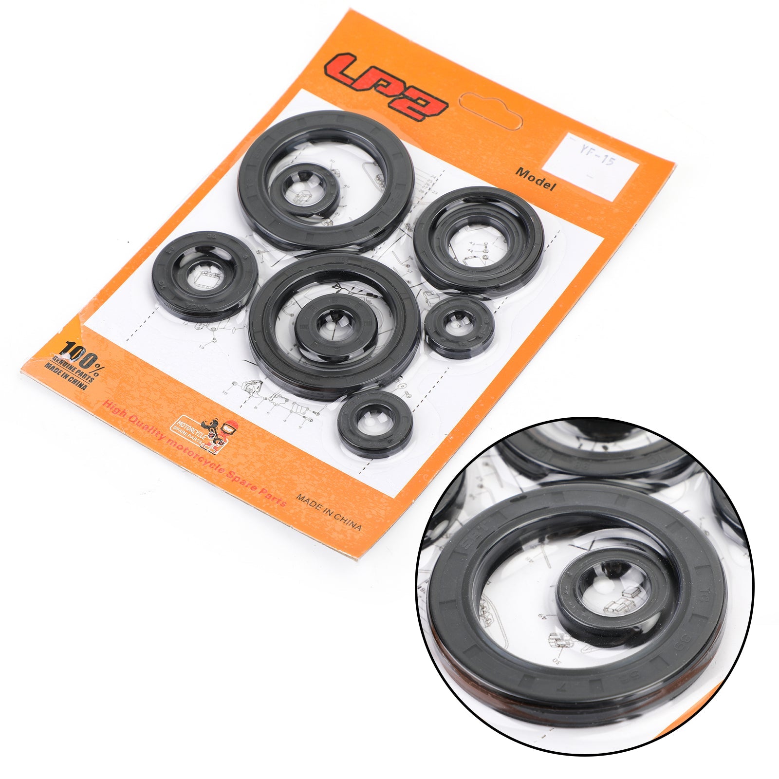 10st-motoroljetätningssats för Honda CRF450R CRF 450 2002-2006 2005 2004 2003 Generic