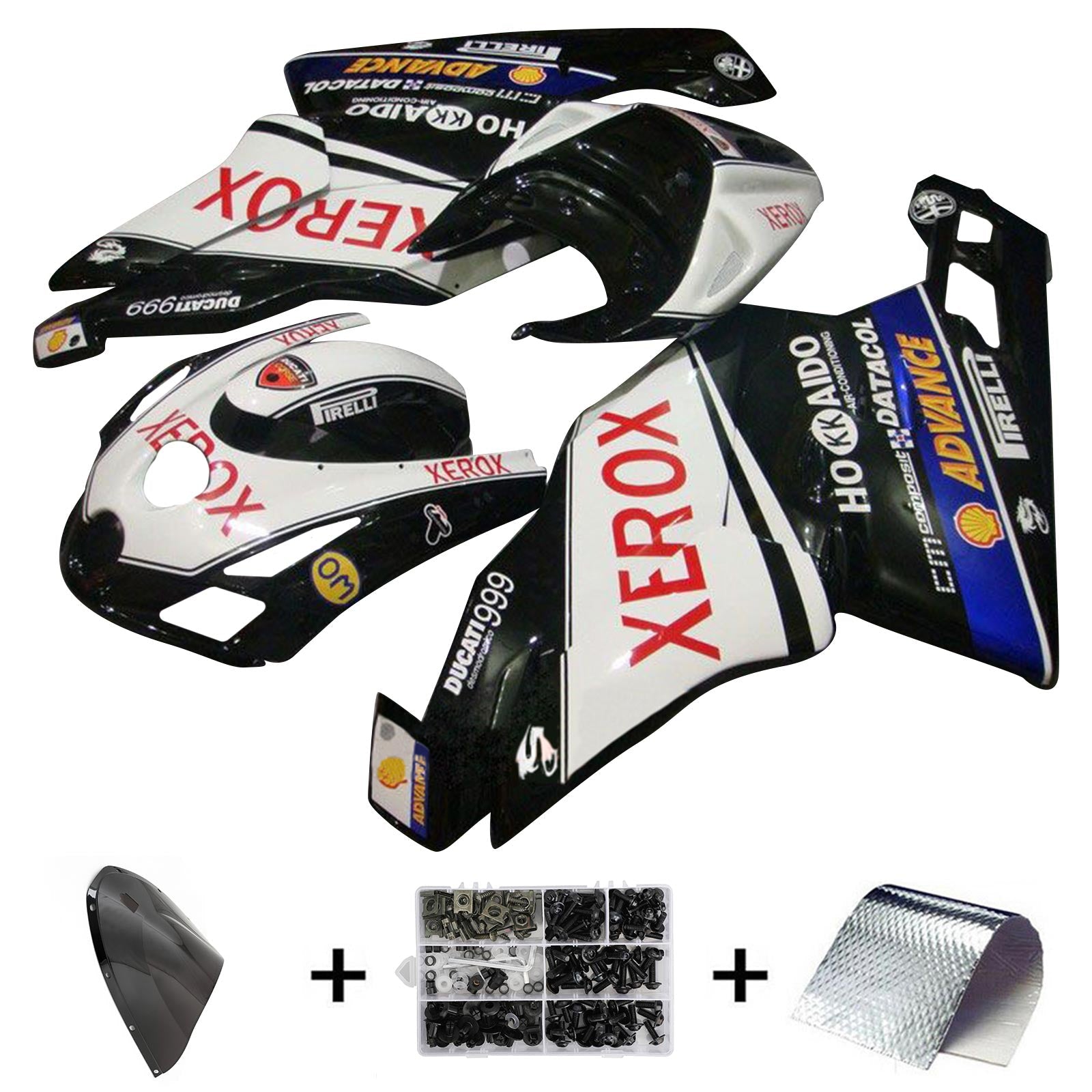2003-2004 Ducati 999 749 Kit de carénage Kit Bodywork Abs