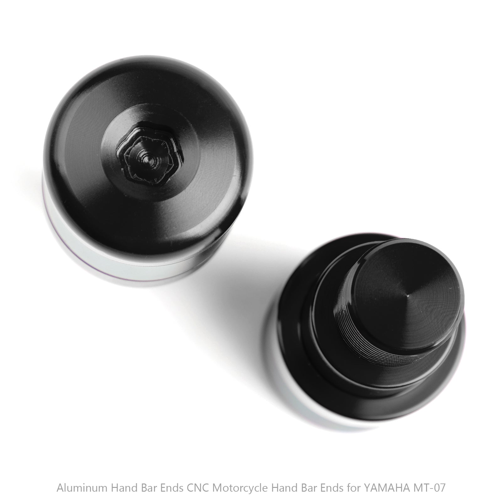 Motorcycle Handle Bar End 7/8" Plugs Slider Billet for Yamaha MT-07 MT-09 MT-10 Generic