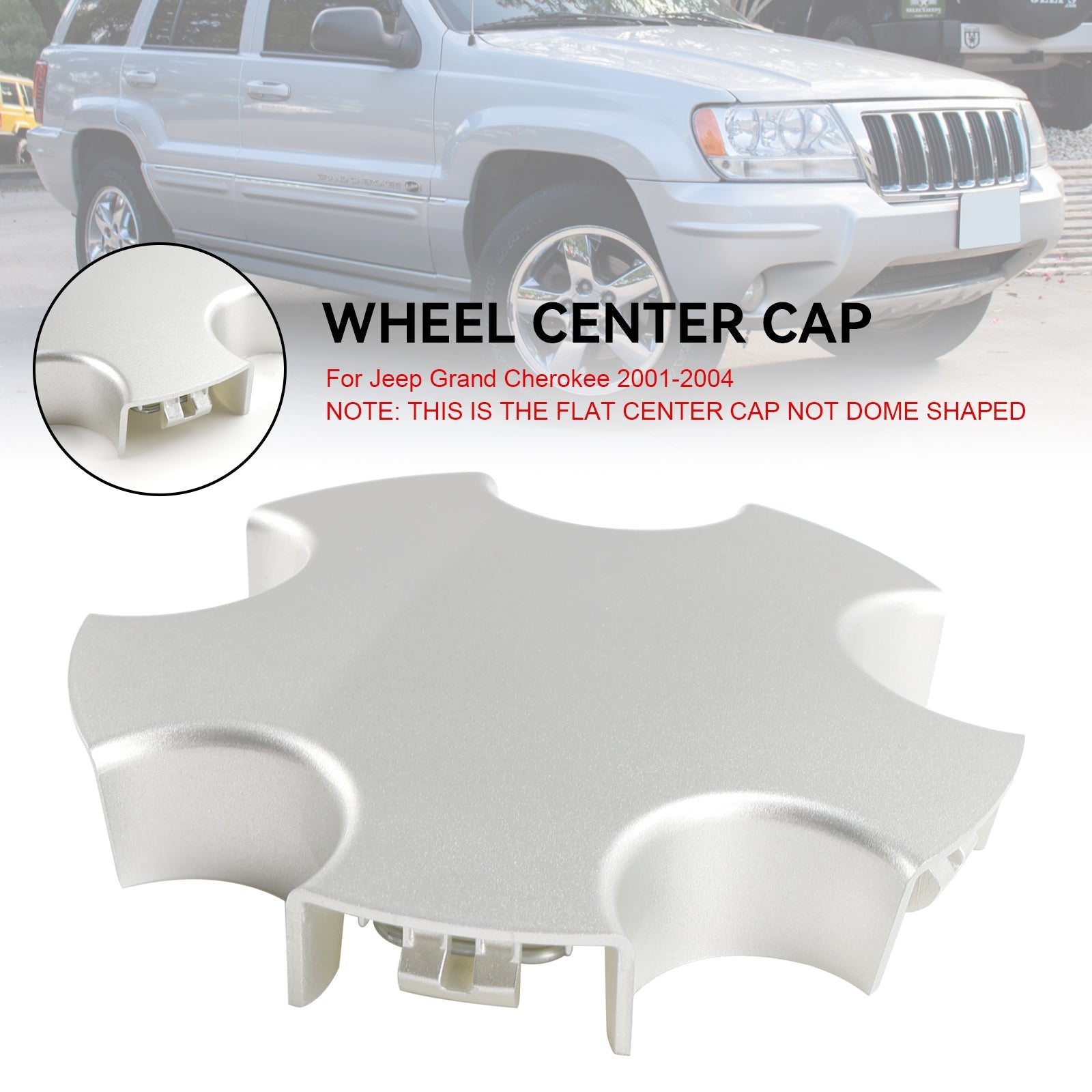 Jeep Grand Cherokee 2001-2004 1PC Wheel Center Cap Capreau de plaquette de moyeu