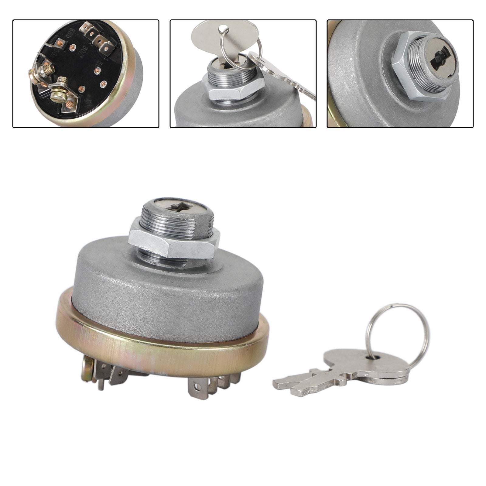 TX10953 Interrupteur d'allumage avec 2 clés pour tracteurs longs 2460 2610 350 360 445DT