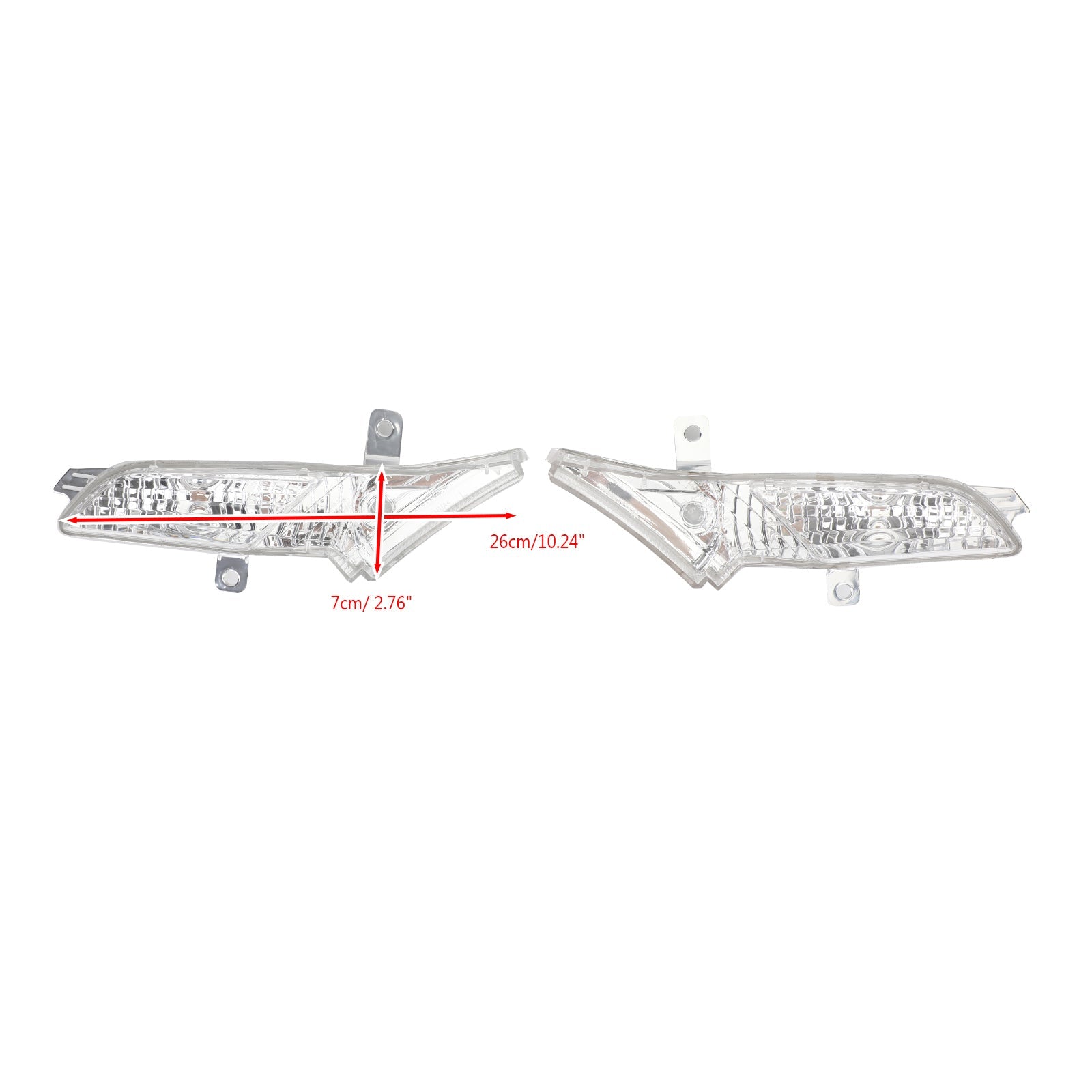 Par de luces de posición delanteras derecha e izquierda, transparentes, para Porsche Cayenne 2008-2010