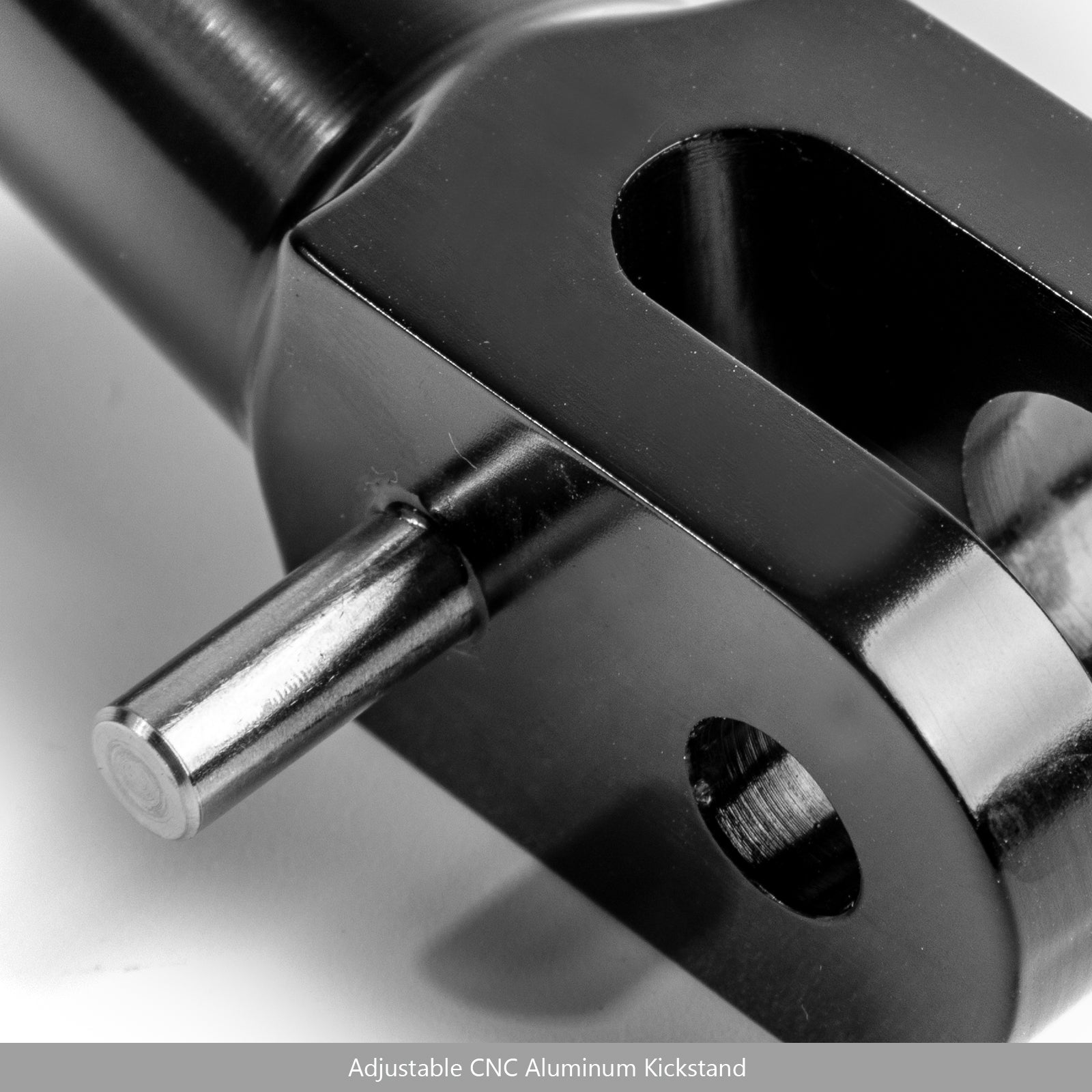 CNC Aluminium Side Stand Leg Kickstand justerbar för Kawasaki Z900RS 2018 Black Generic