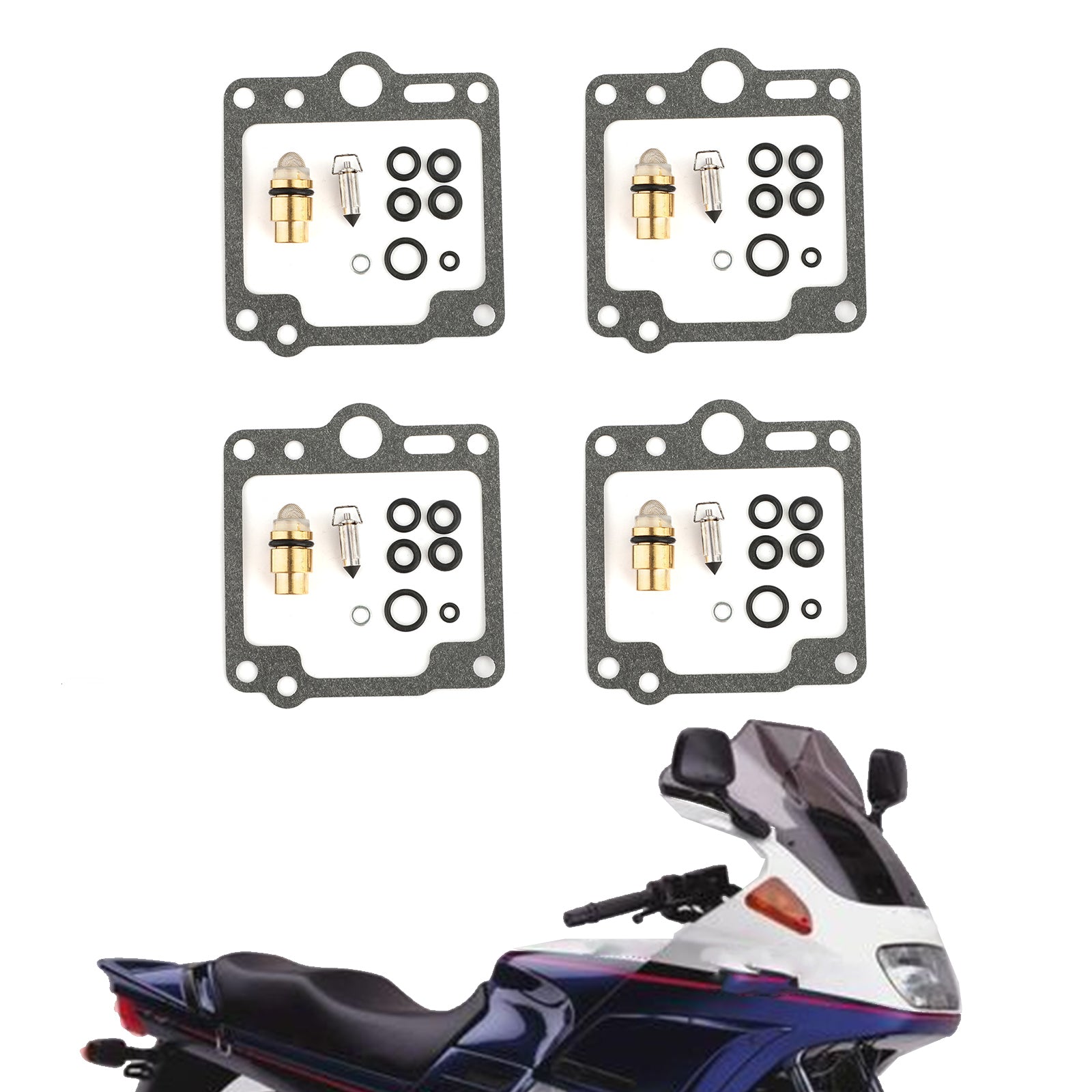 Kit de réparation de carburateur, 4 ensembles, pour Yamaha XJ700 Maxim X 700 XJ750 FJ1100 FJ1200 générique