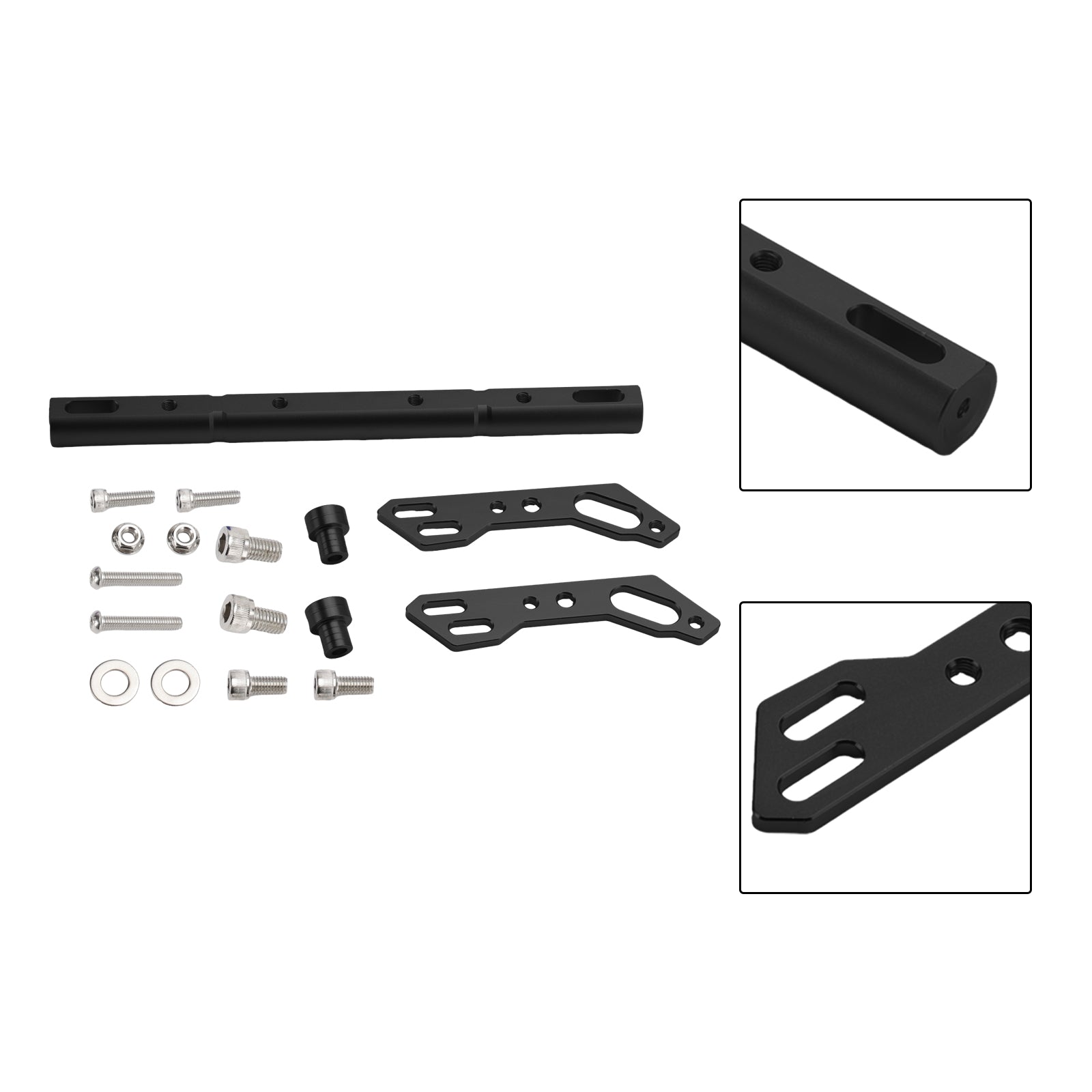 Aluminium stuurbalanshendelaccessoires Cnc-dwarsstang voor motorfiets zilver