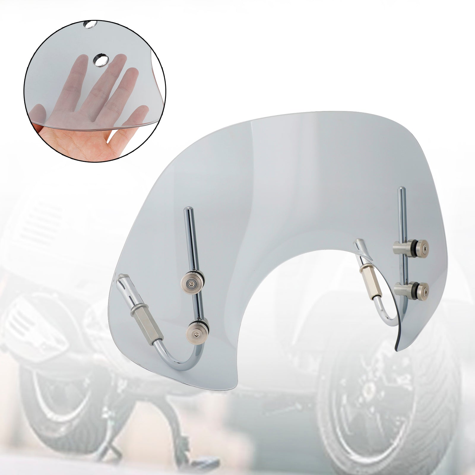 Černé sklo predného skla pre Vespa GTS250 GTS300 2017-2022