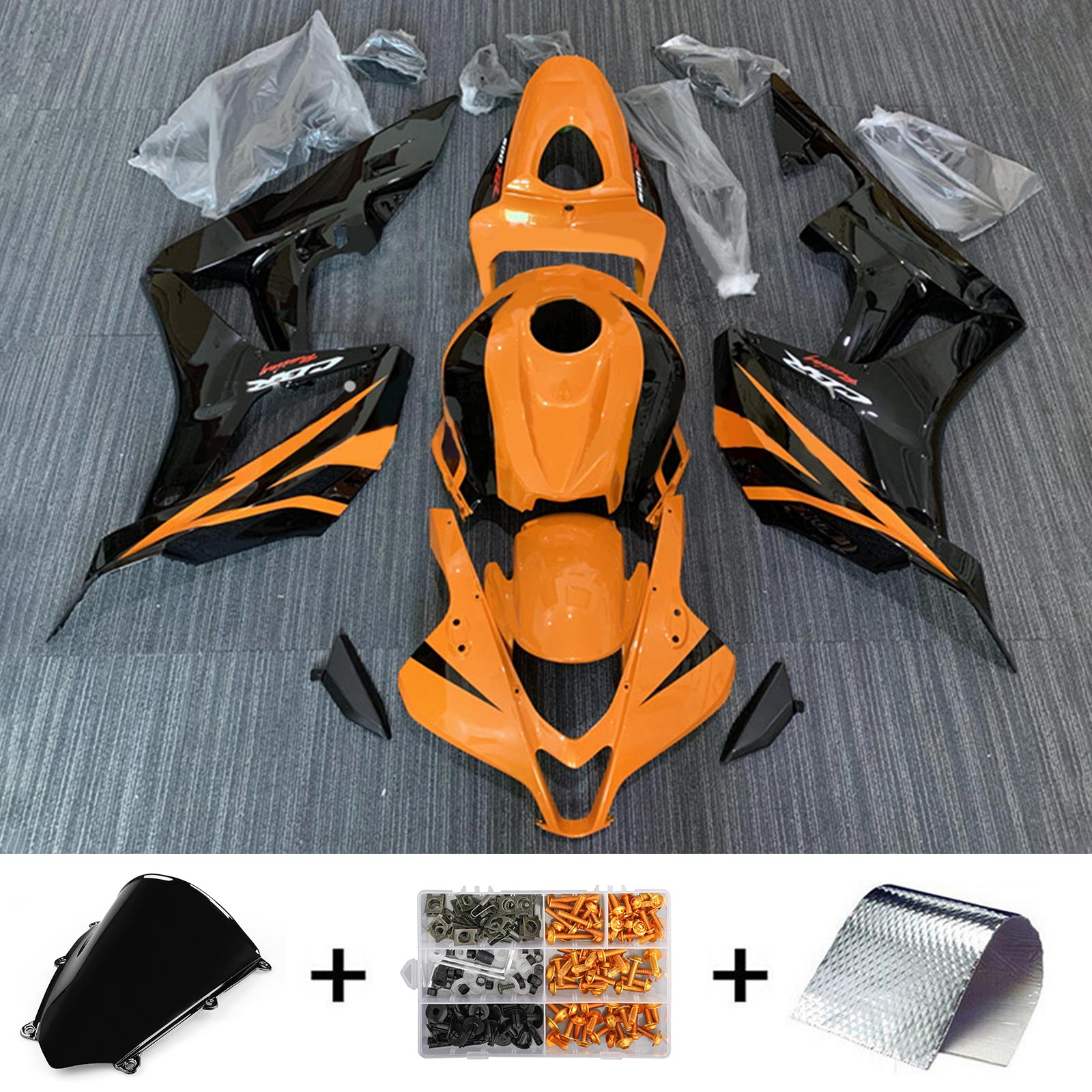 2007-2008 Honda CBR600RR F5 Kit de carénage Kit de carrosserie Plastique Abs