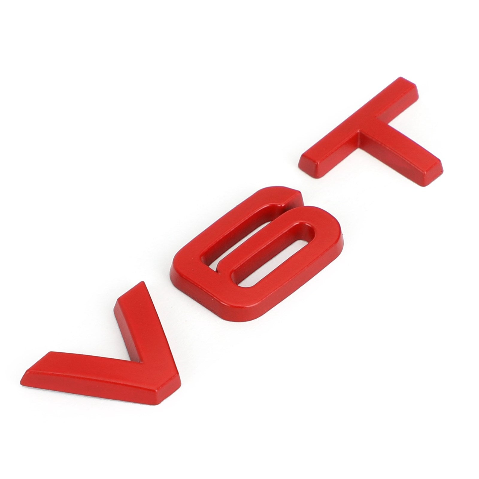 V6T Emblem Badge Fit för Audi A1 A3 A4 A5 A6 A7 Q3 Q5 Q7 S6 S7 S8 S4 SQ5 Red Generic
