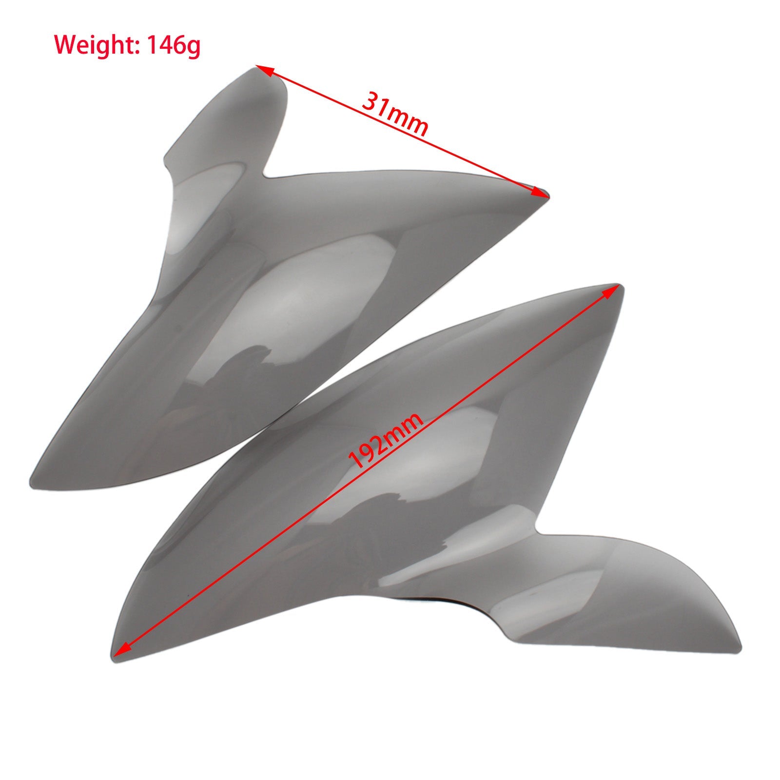 Protector de lente de faro delantero para Suzuki Gsx-S 1000F 2015-2021, color humo genérico