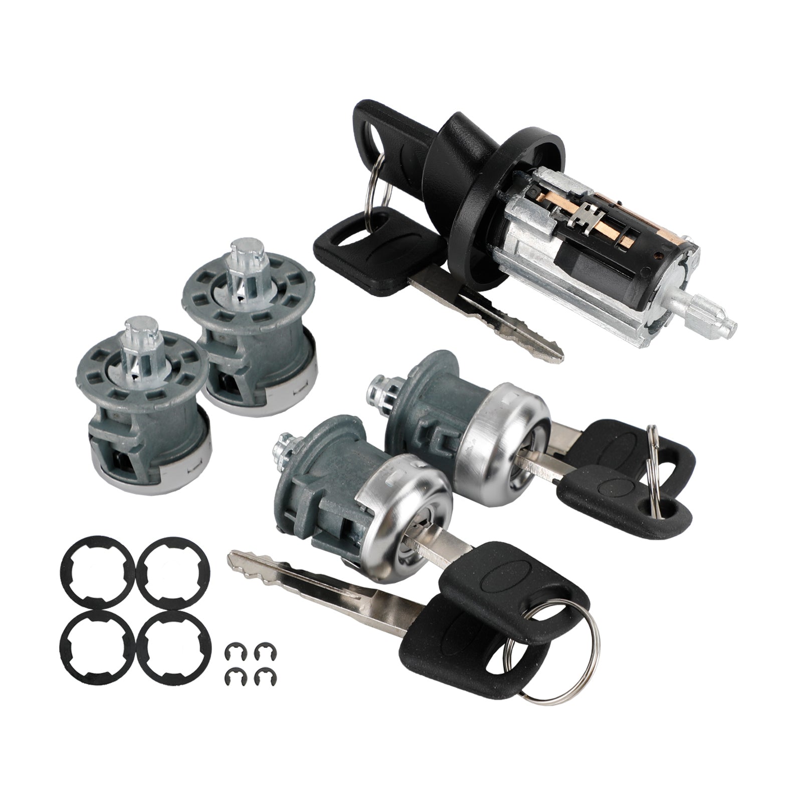 1997-2020 Ford Econoline Van Ontsteking & Vierdeurs slotcilinder met 4 sleutels 703369 707624 0344