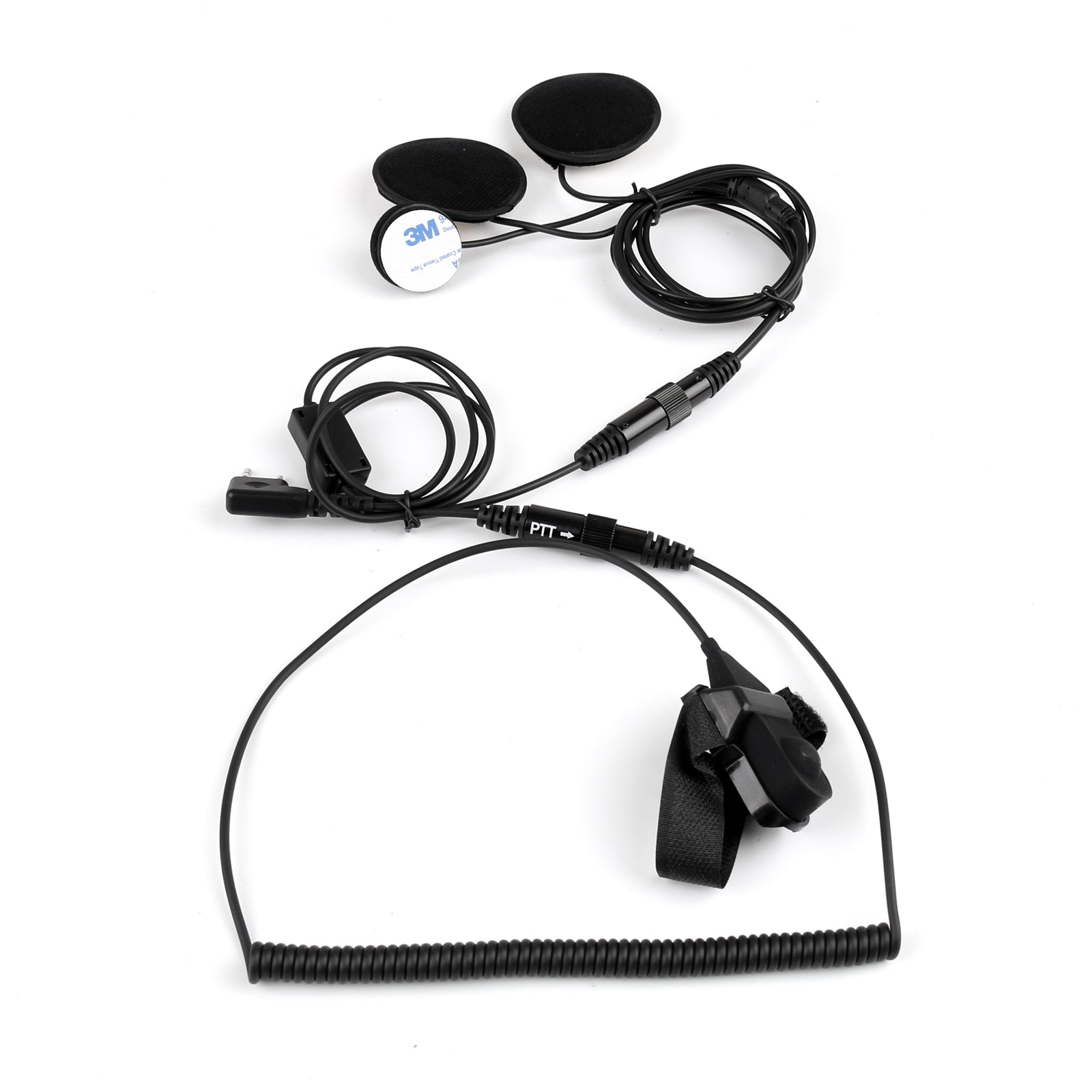 1x hjelm Tactical Motorcycle Race Headset PTT for Kenwood Baofeng Two Way Radio