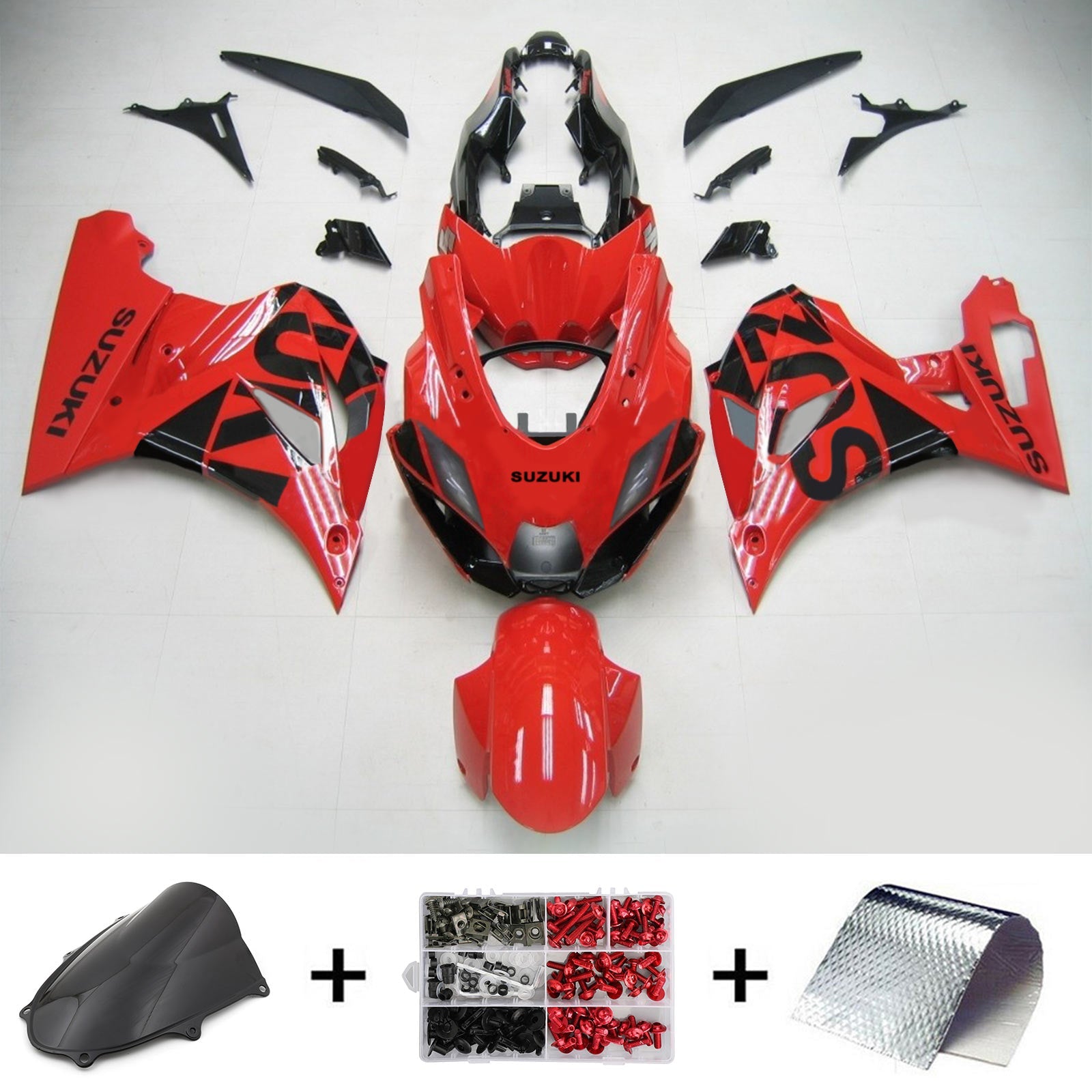 2017-2025 Suzuki GSXR1000 K17 Kit de carénage injection Bodywork Plastic Abs # 101