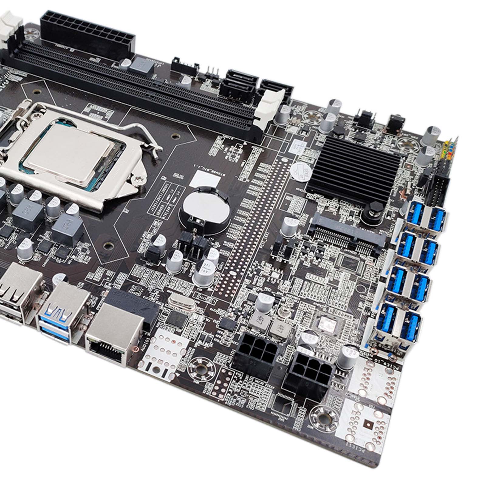 Placa base de minería de PC B250C BTC 12P PCI Express DDR4 para LGA1151 Gen6/7